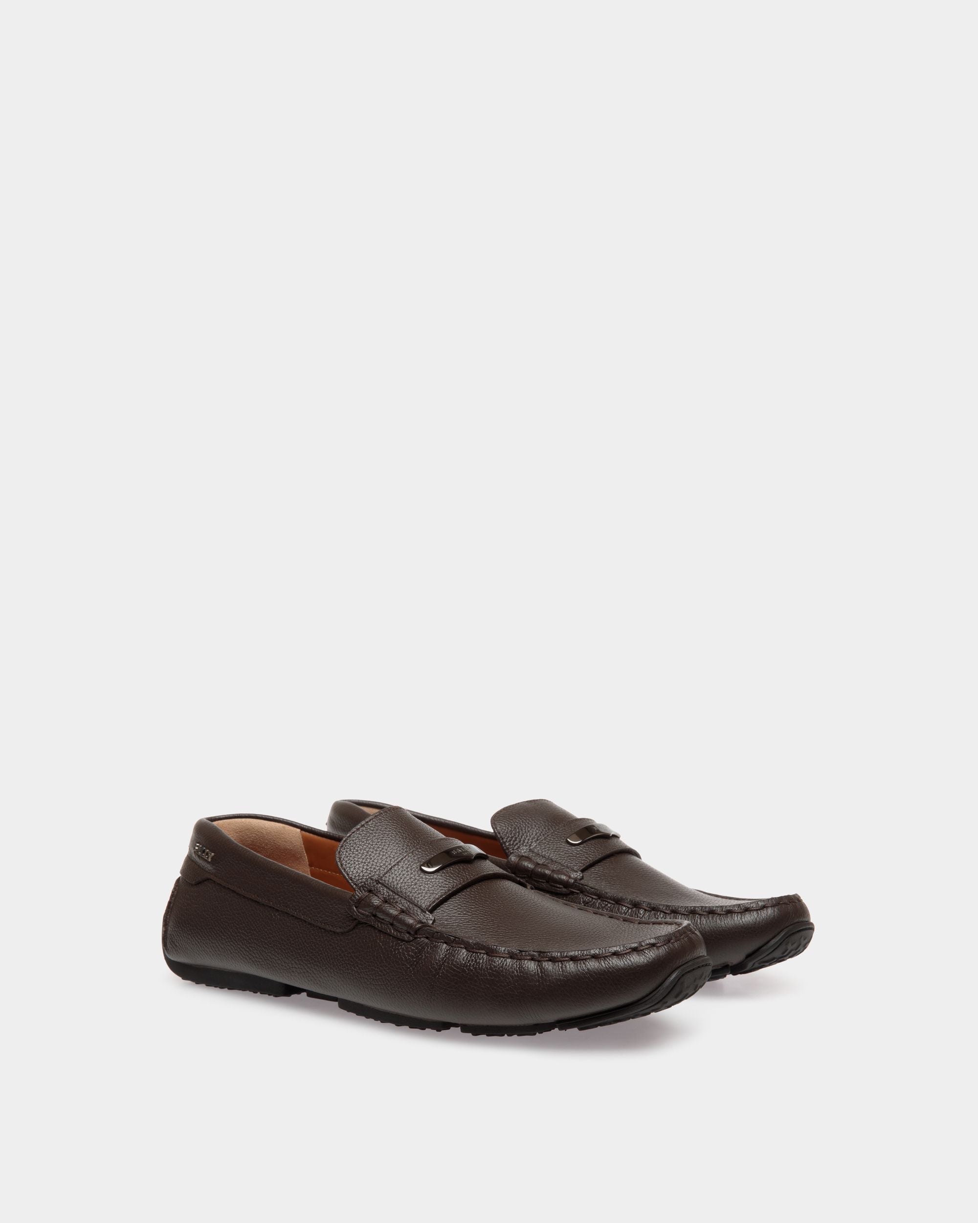Pilot Drivers In Brown Leather - Herren - Bally - 02