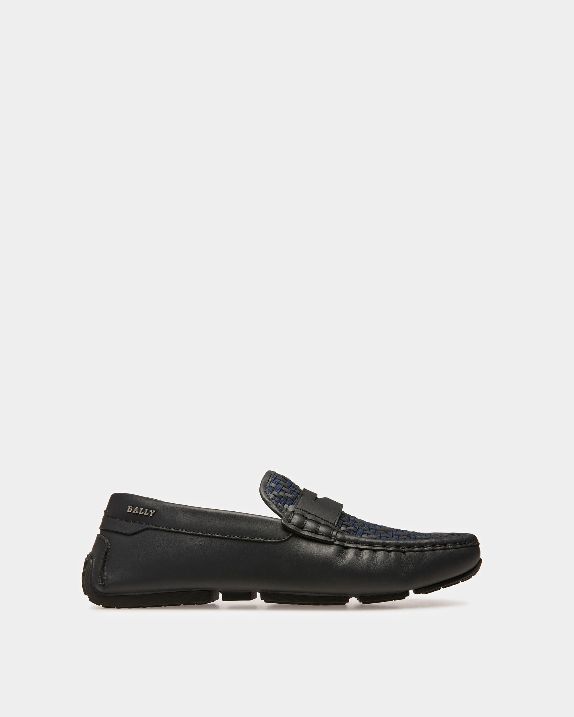 Pilos Driver-Schuhe Aus Leder In Mitternachtsblau - Herren - Bally - 01