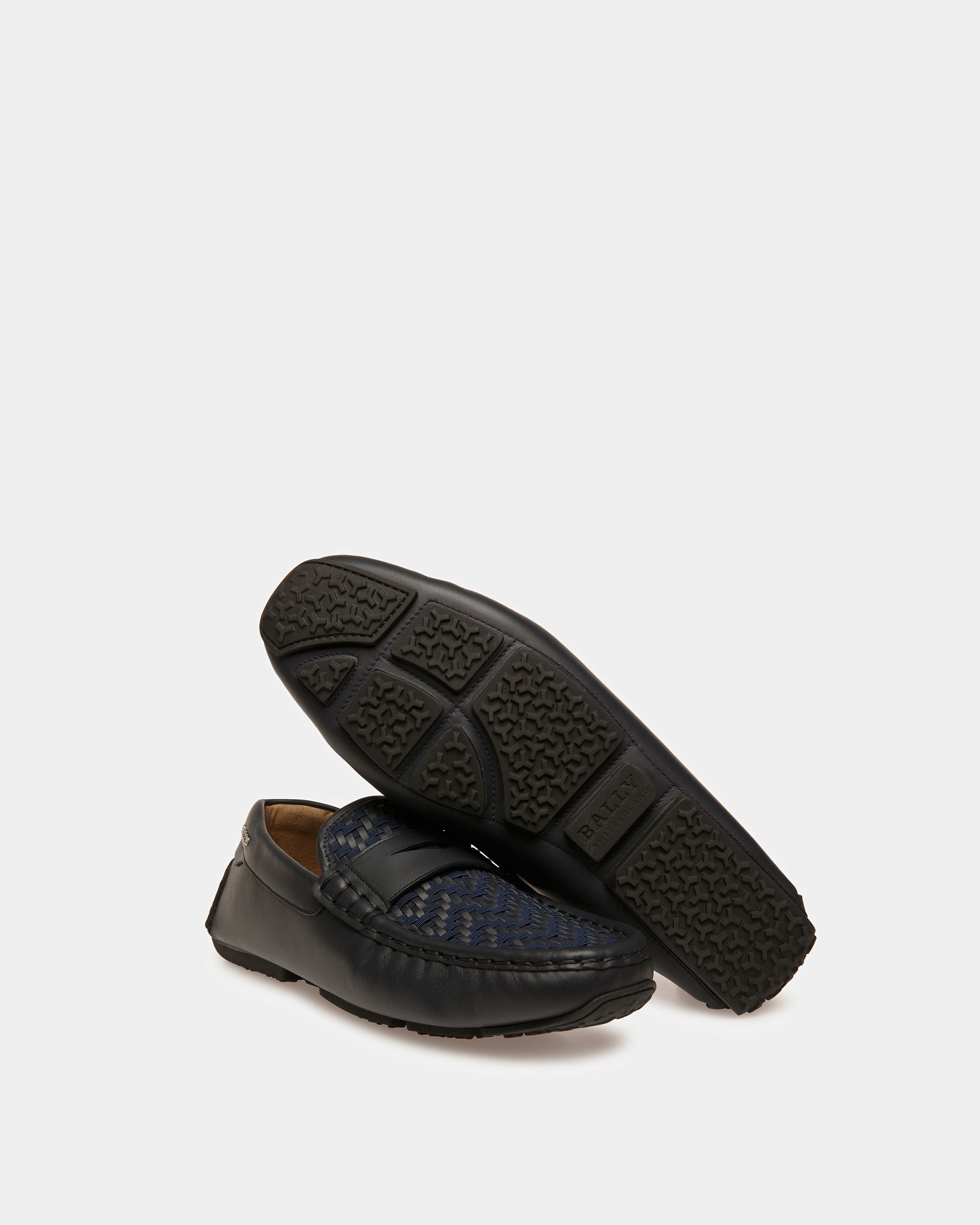 Pilos Driver-Schuhe Aus Leder In Mitternachtsblau - Herren - Bally - 05