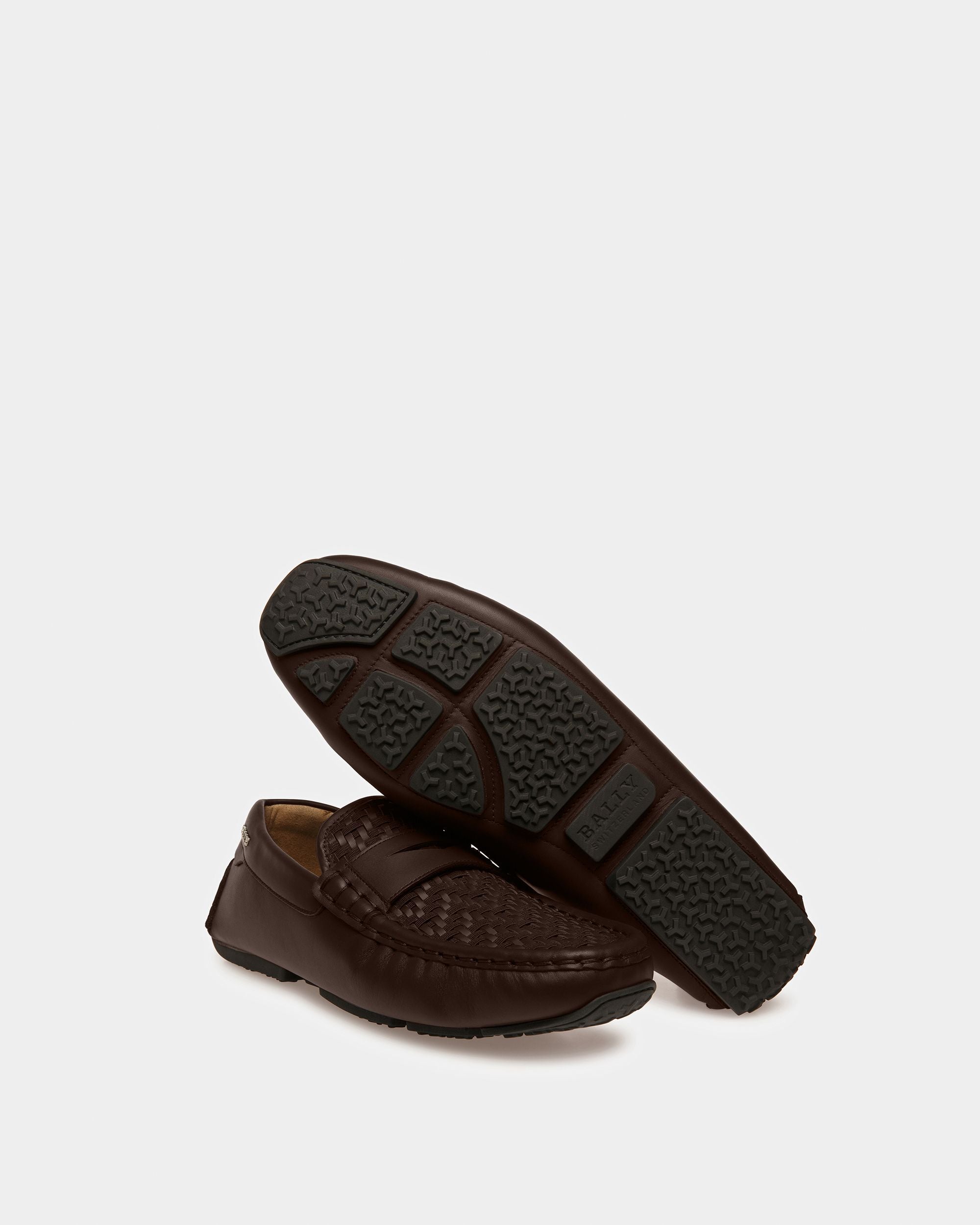 Pilos Mokassins Aus Leder In Braun - Herren - Bally - 05