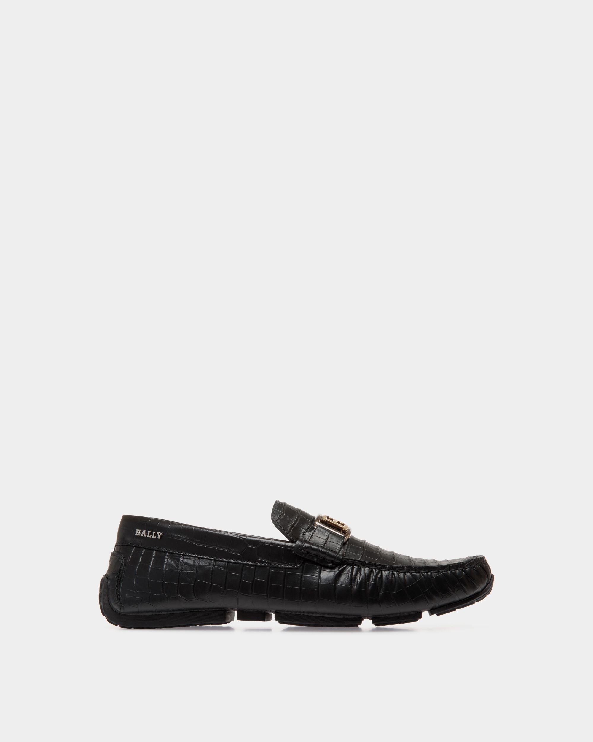 Pilot Drivers In Black Leather - Herren - Bally - 01