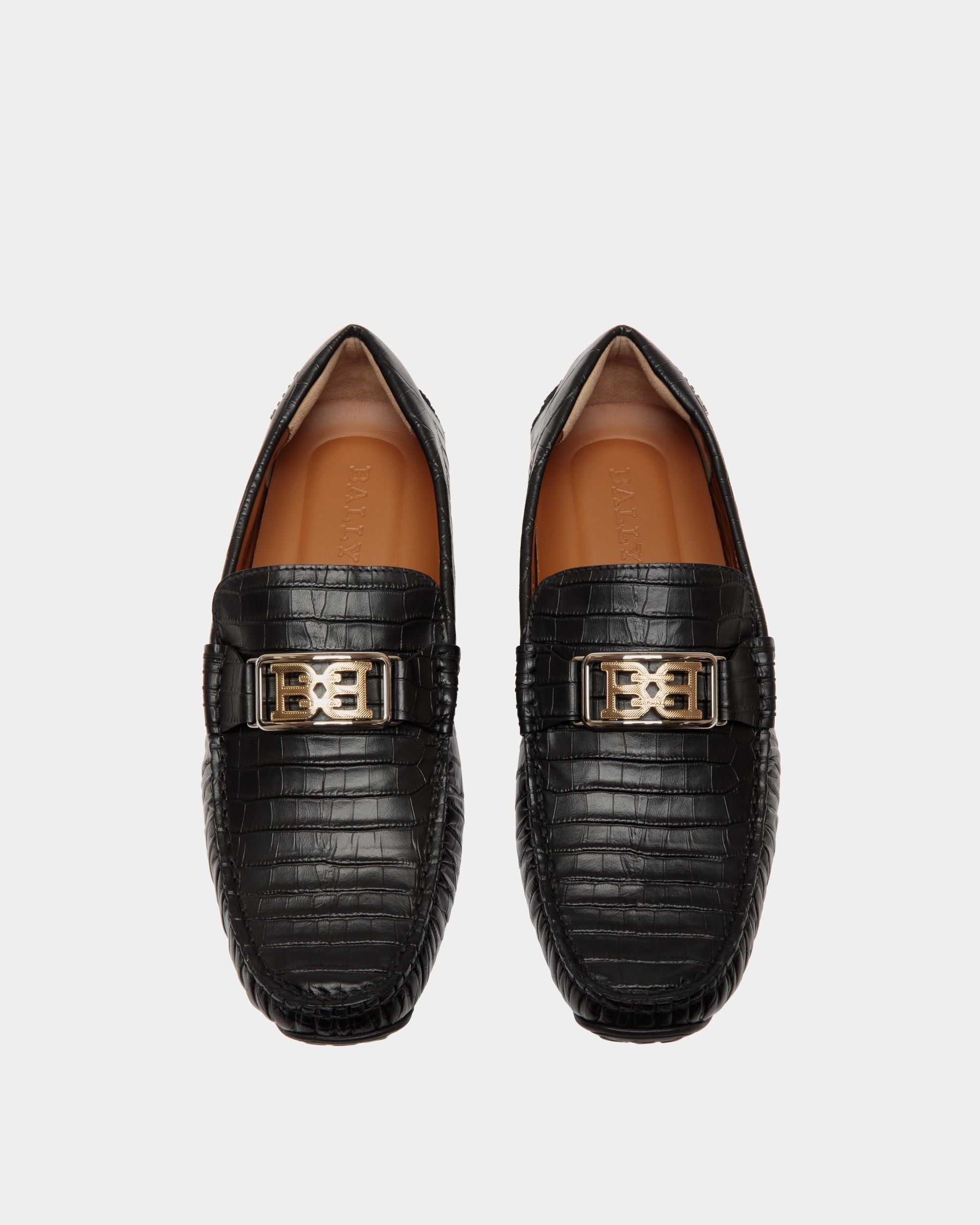 Pilot Drivers In Black Leather - Herren - Bally - 04