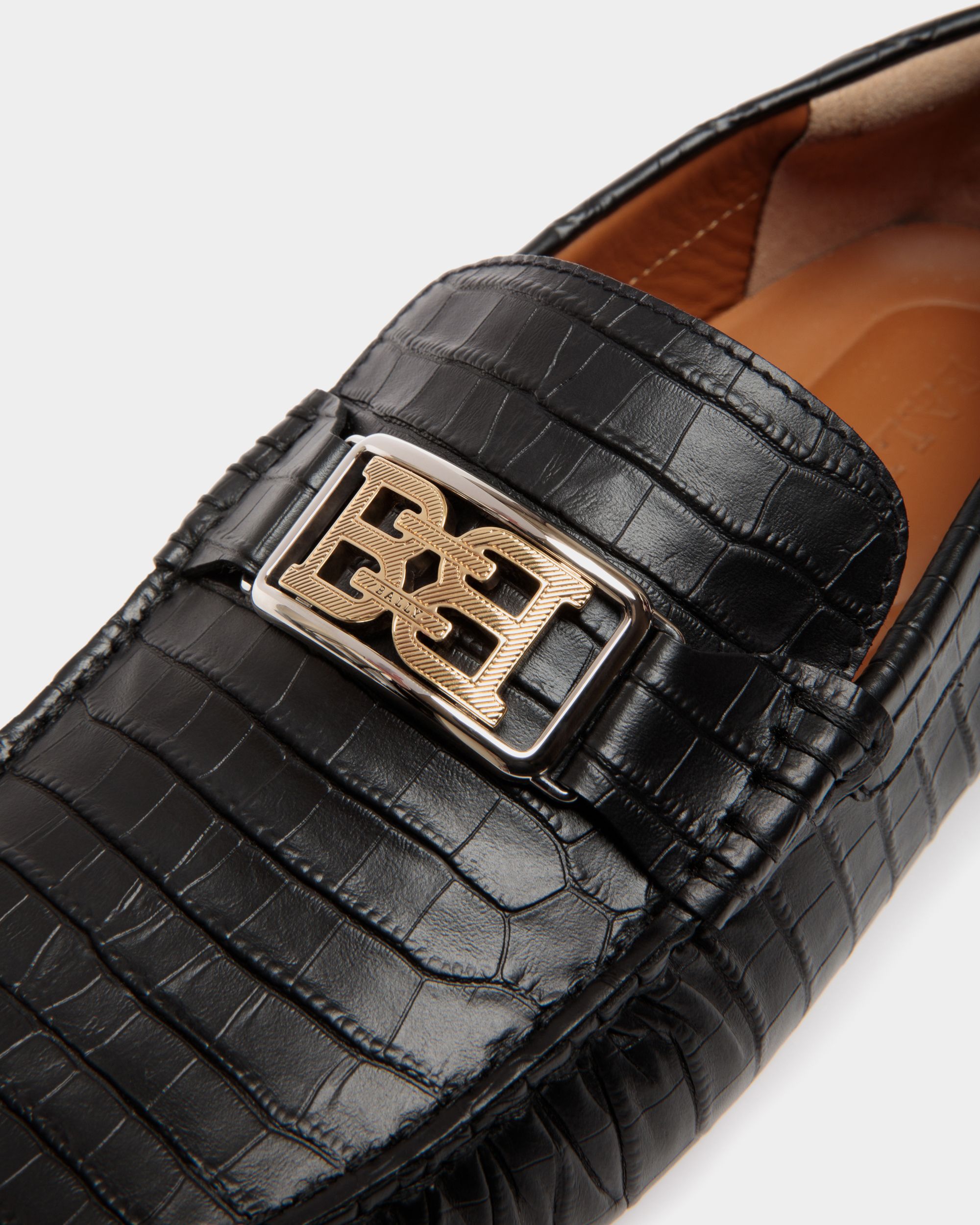 Pilot Drivers In Black Leather - Herren - Bally - 05
