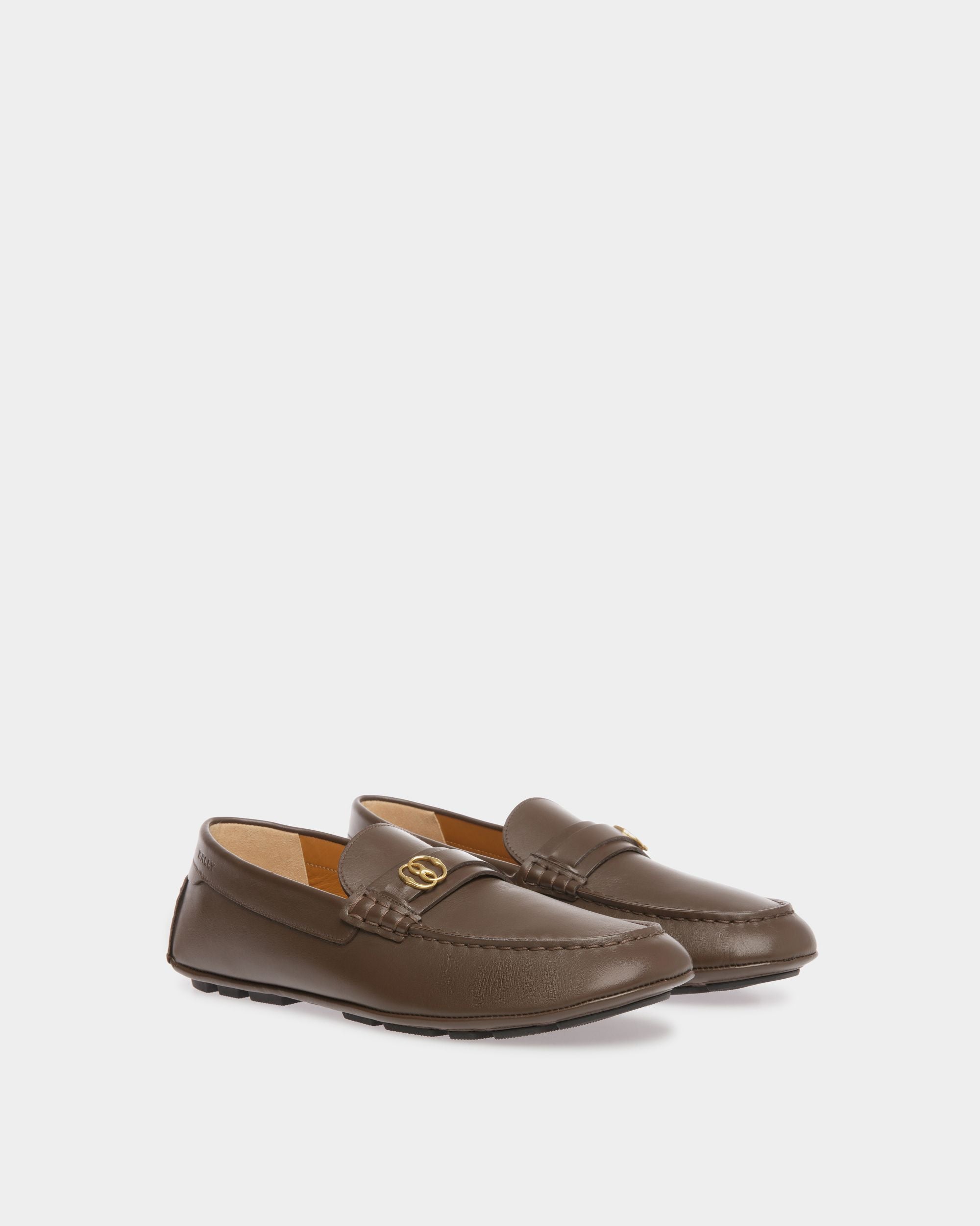 Kerbs Driver Aus Braunem Leder - Herren - Bally - 02