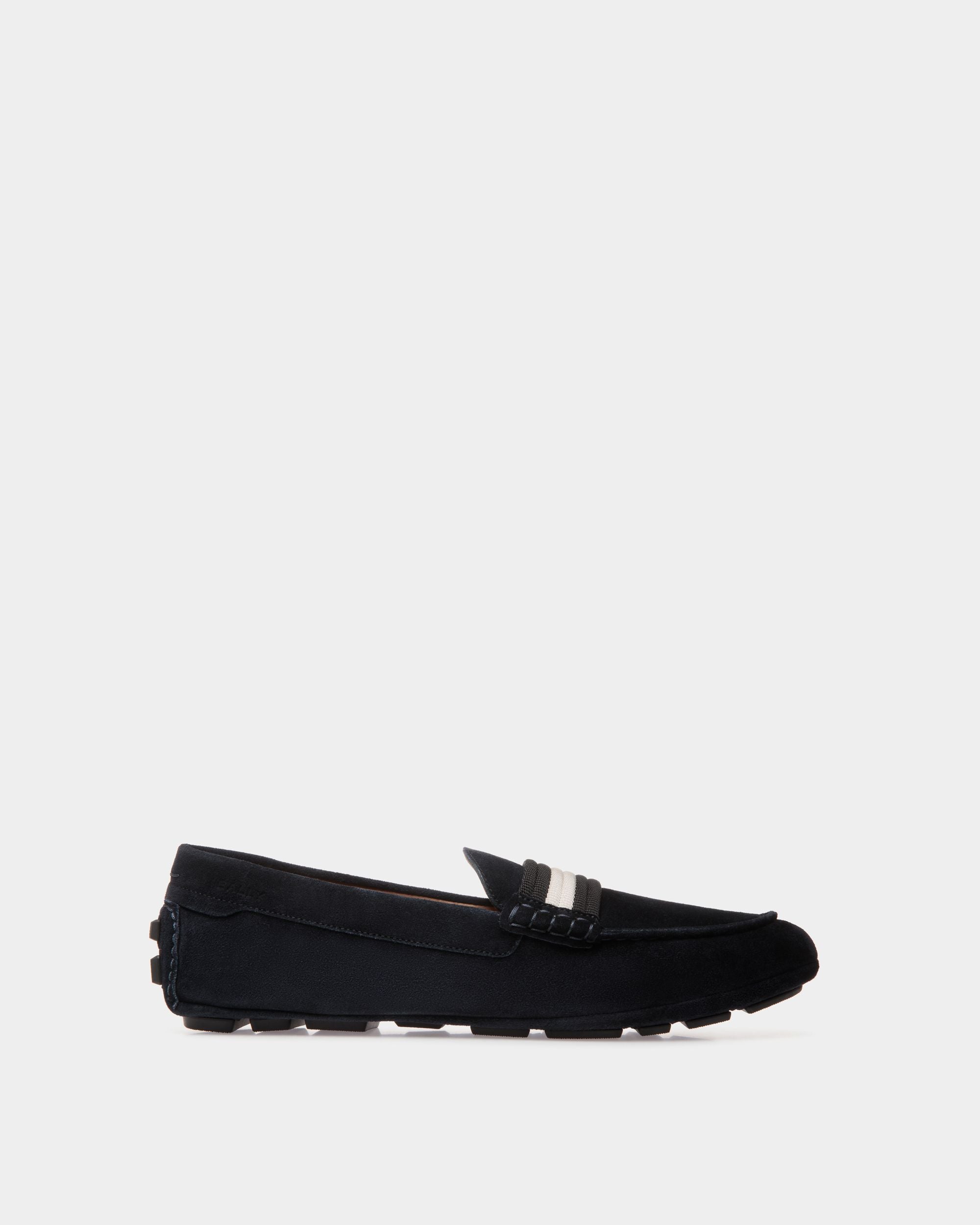Kerbs Drivers In Blue Leather - Herren - Bally - 01