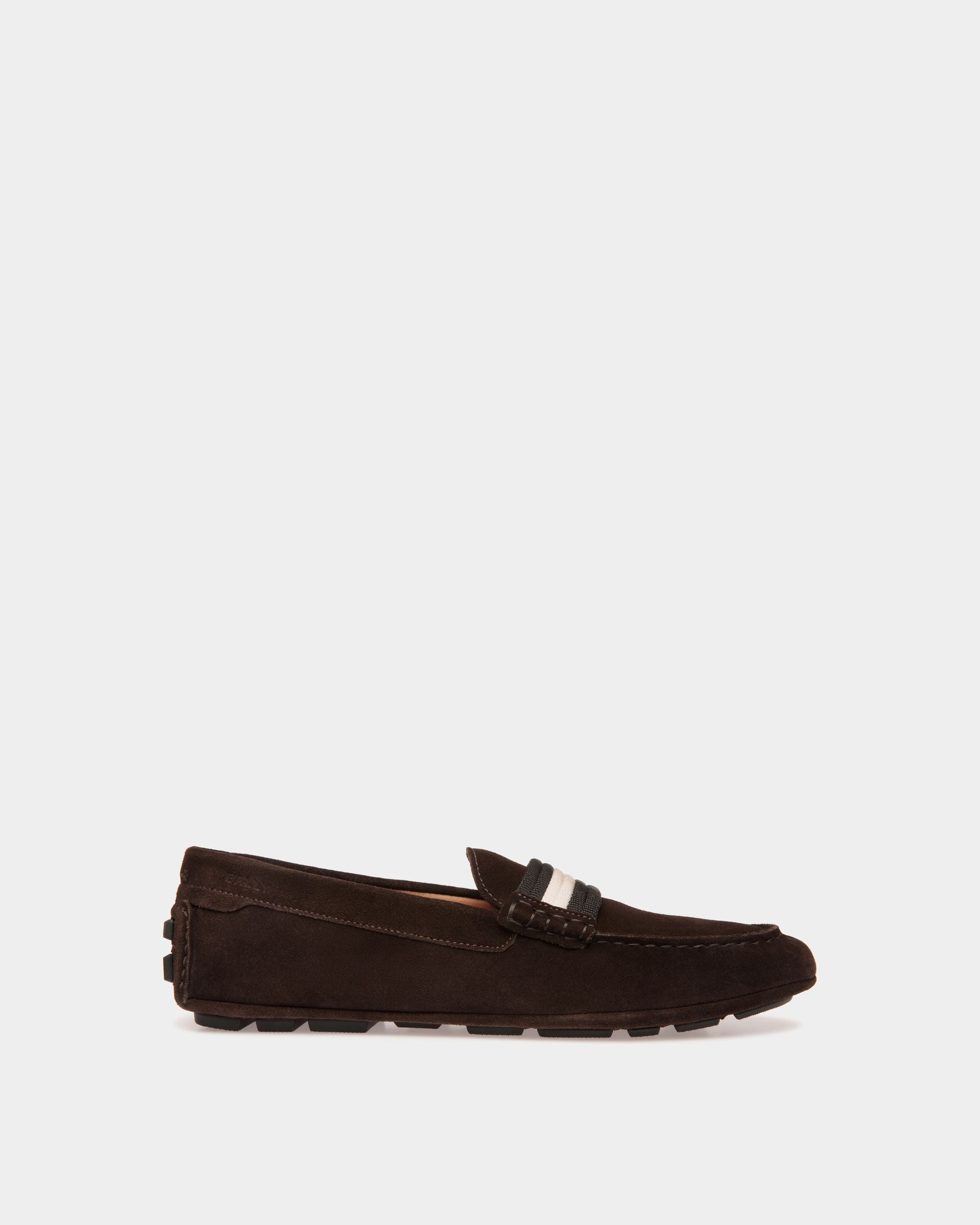 Kerbs Driver-Schuhe Aus Veloursleder In Ebenholzschwarz - Herren - Bally - 01