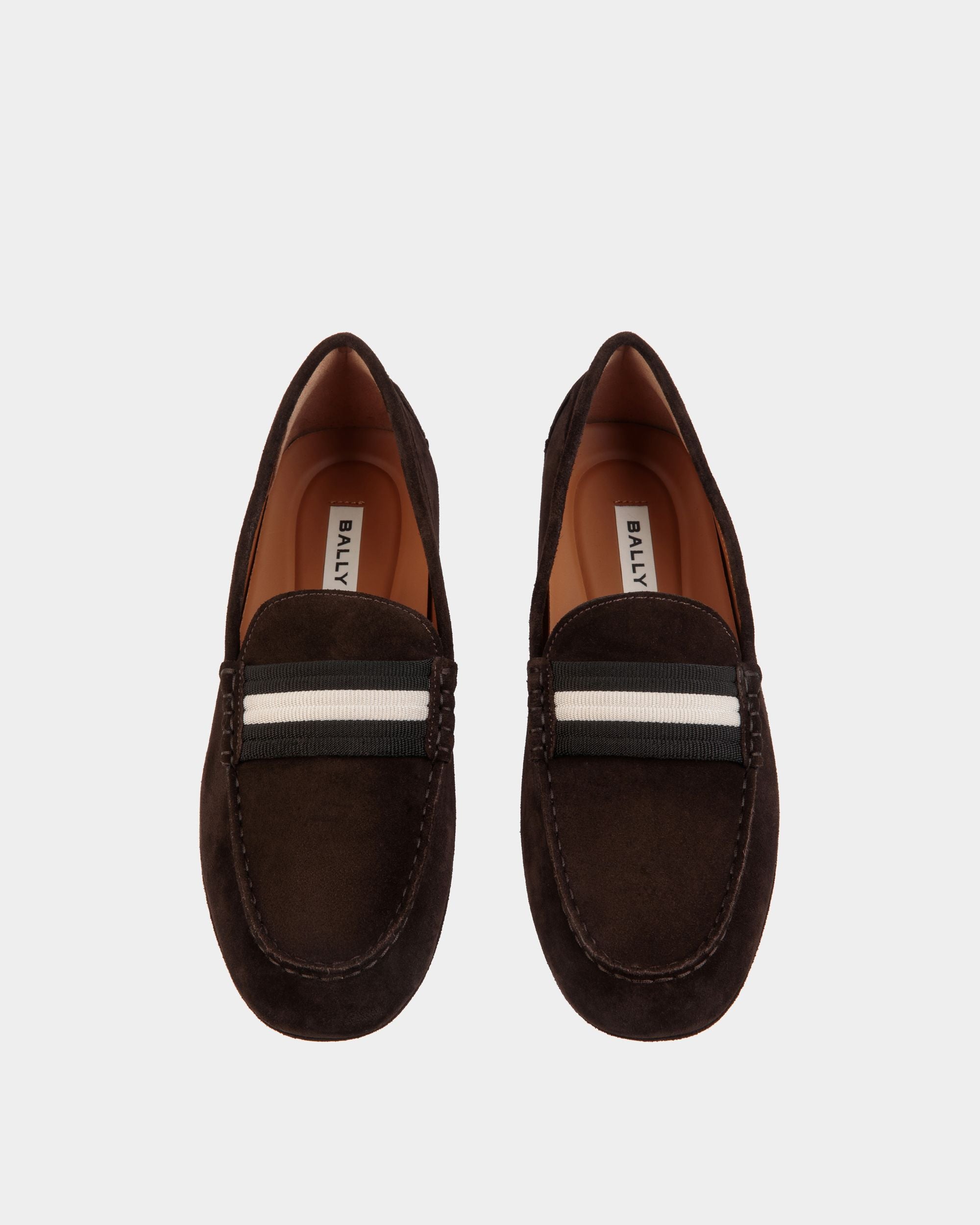 Kerbs Driver-Schuhe Aus Veloursleder In Ebenholzschwarz - Herren - Bally - 05