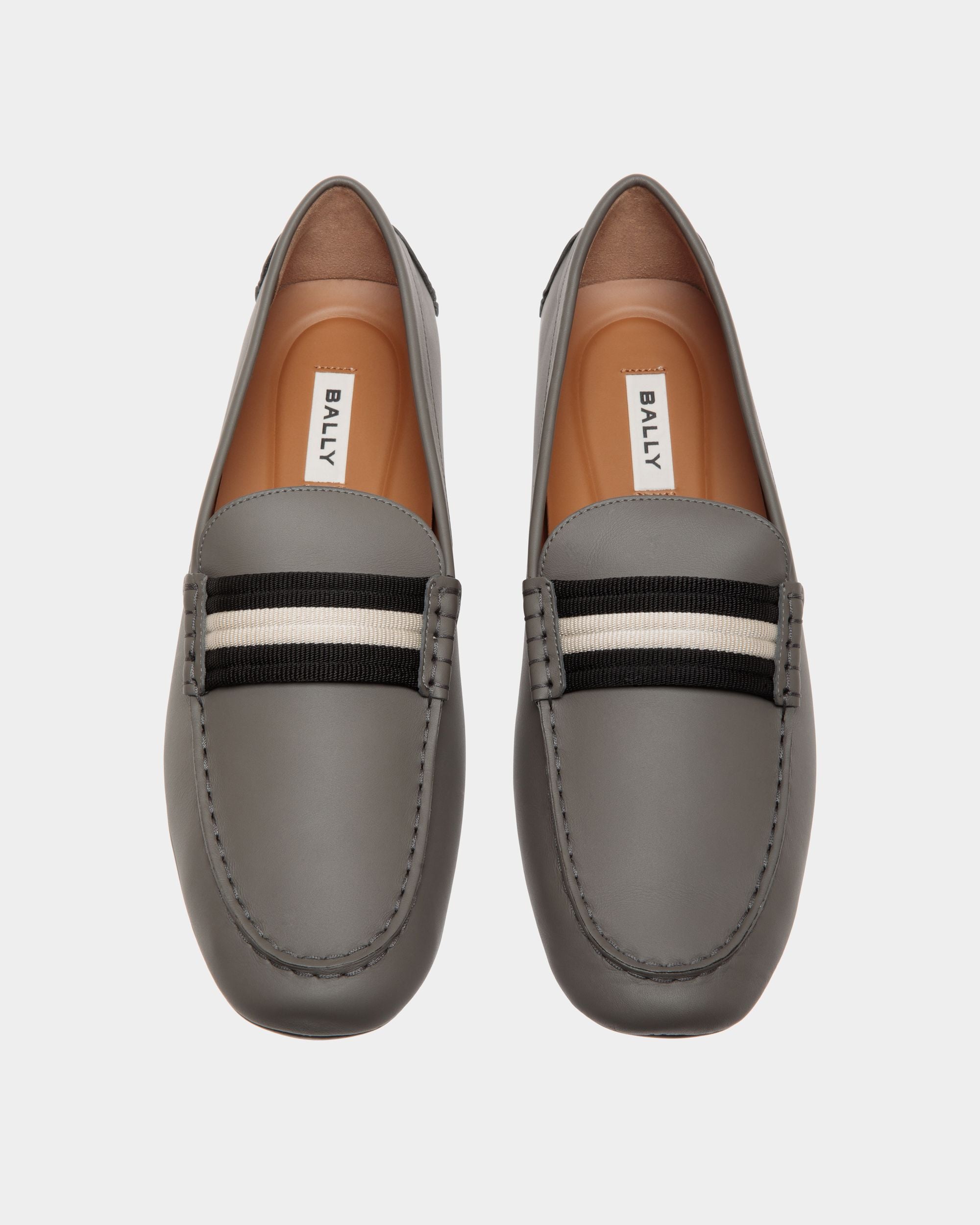 Kerbs Drivers In Grey Leather - Herren - Bally - 04
