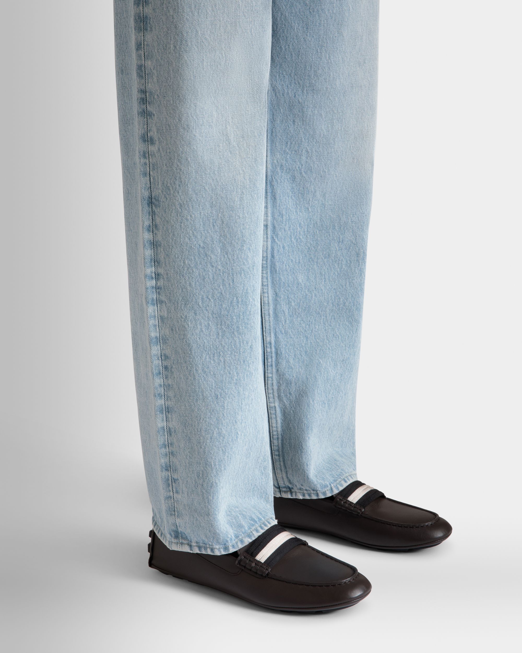 Kerbs Driver-Schuh Aus Leder In Ebenholzschwarz - Herren - Bally - 02