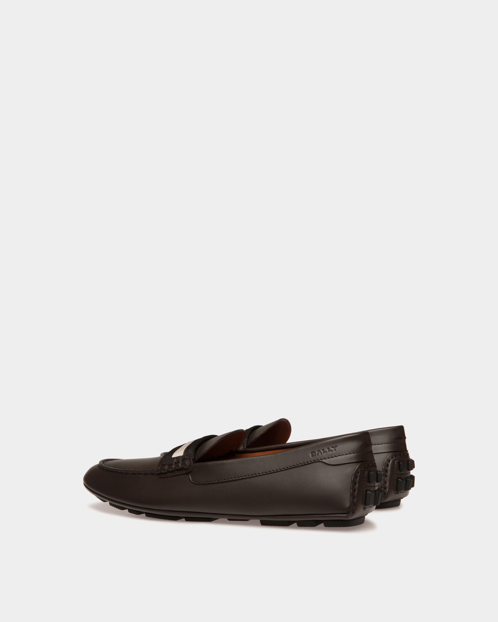 Kerbs Driver-Schuh Aus Leder In Ebenholzschwarz - Herren - Bally - 04