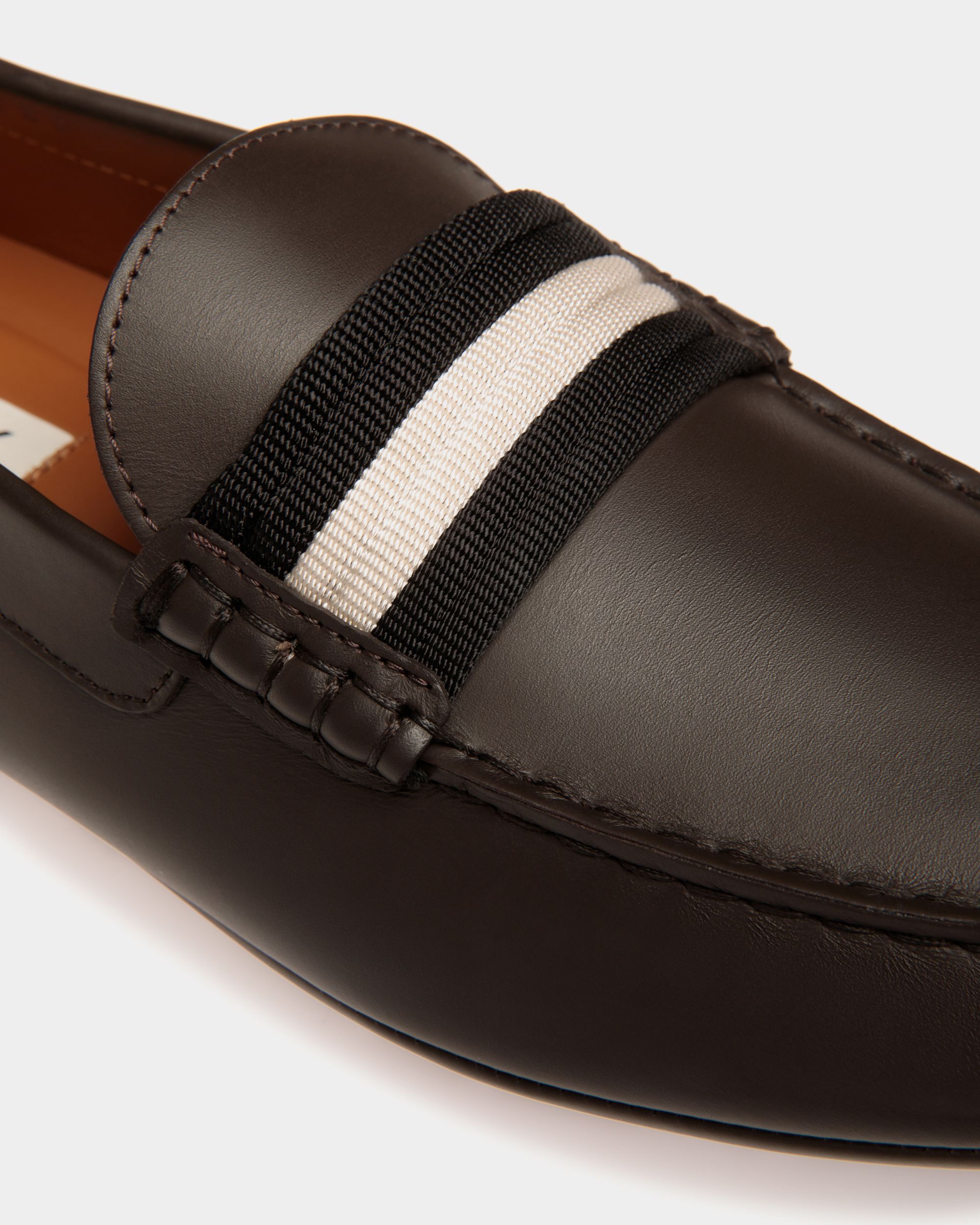 Kerbs Driver-Schuh Aus Leder In Ebenholzschwarz - Herren - Bally - 06
