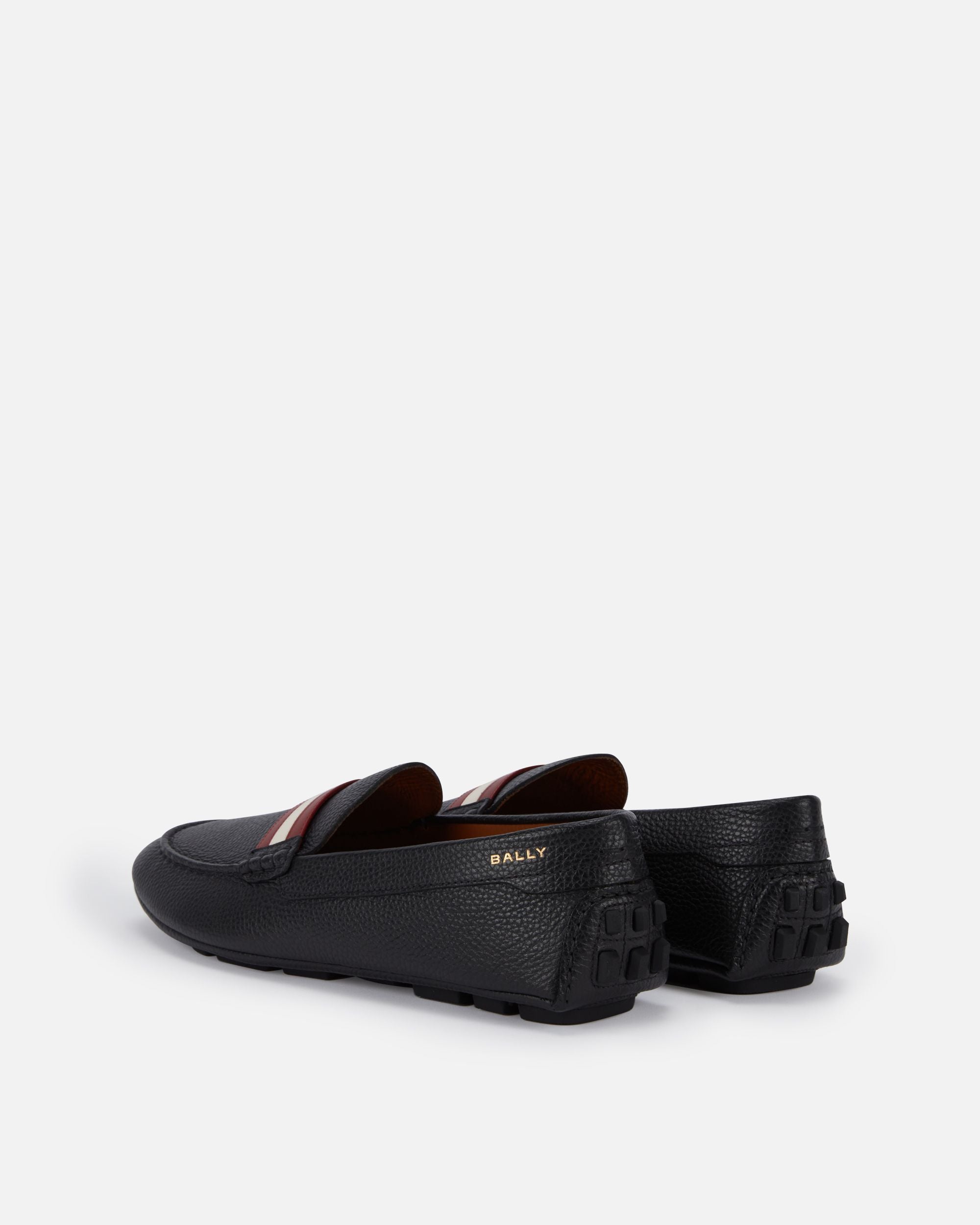 Kerbs Driver-Schuh Aus Genarbtem Leder In Schwarz - Herren - Bally - 02