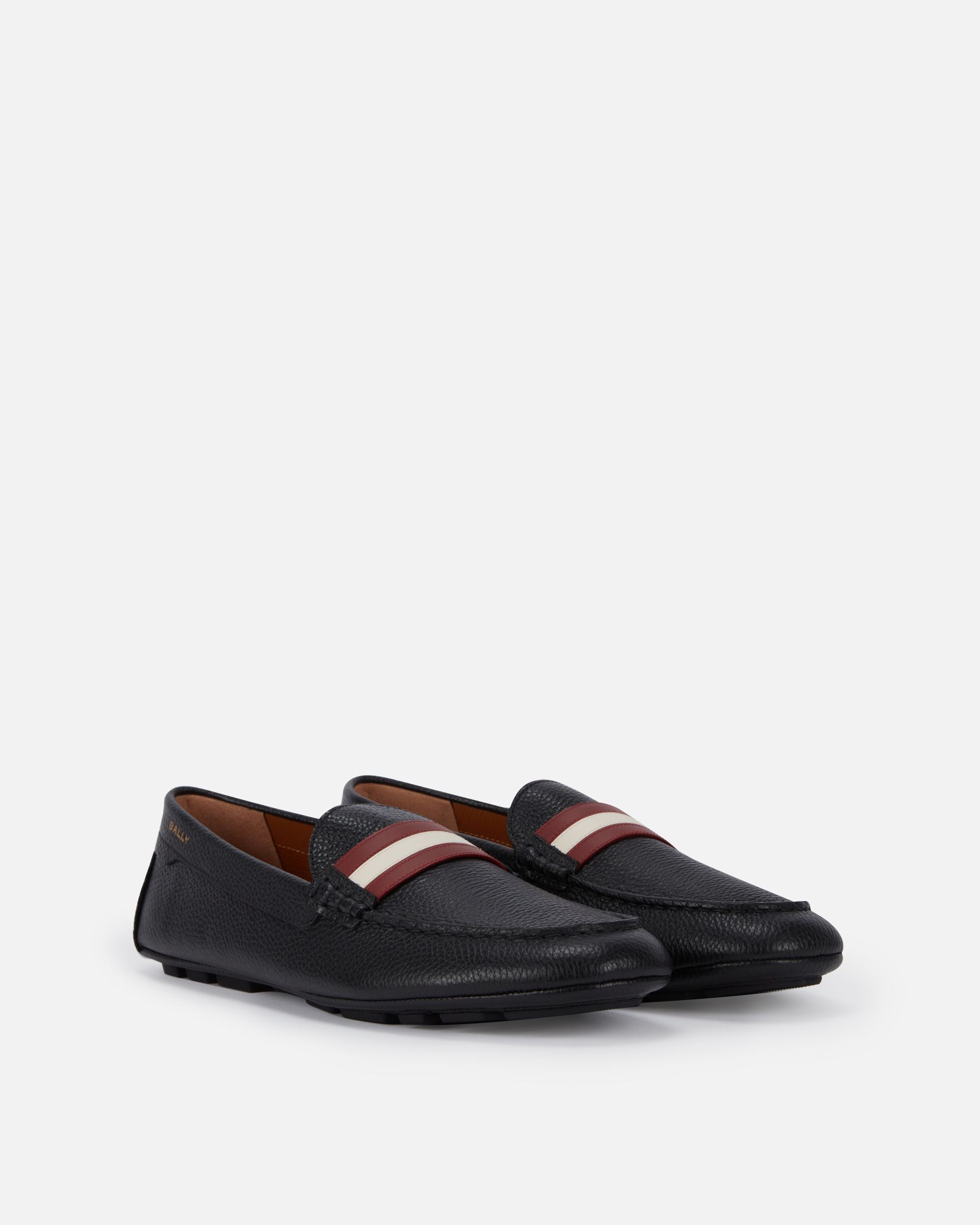 Kerbs Driver-Schuh Aus Genarbtem Leder In Schwarz - Herren - Bally - 03
