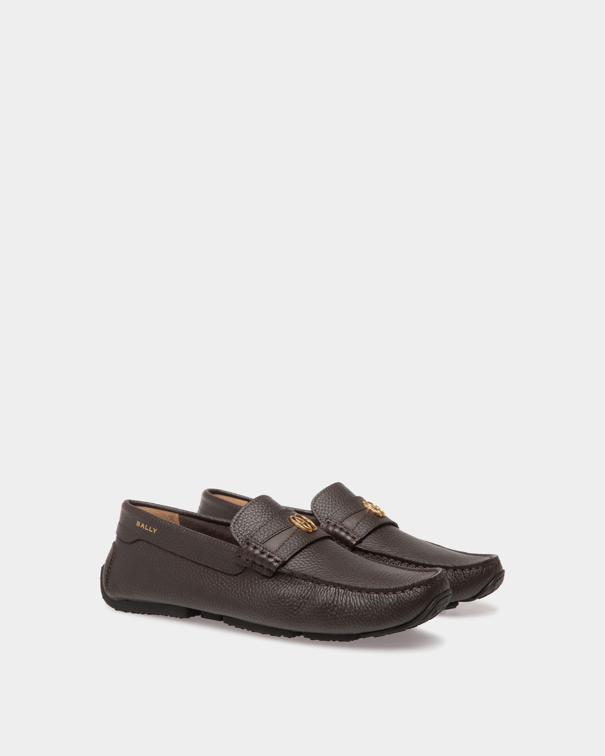 Pilot Drivers In Brown Leather - Herren - Bally - 02
