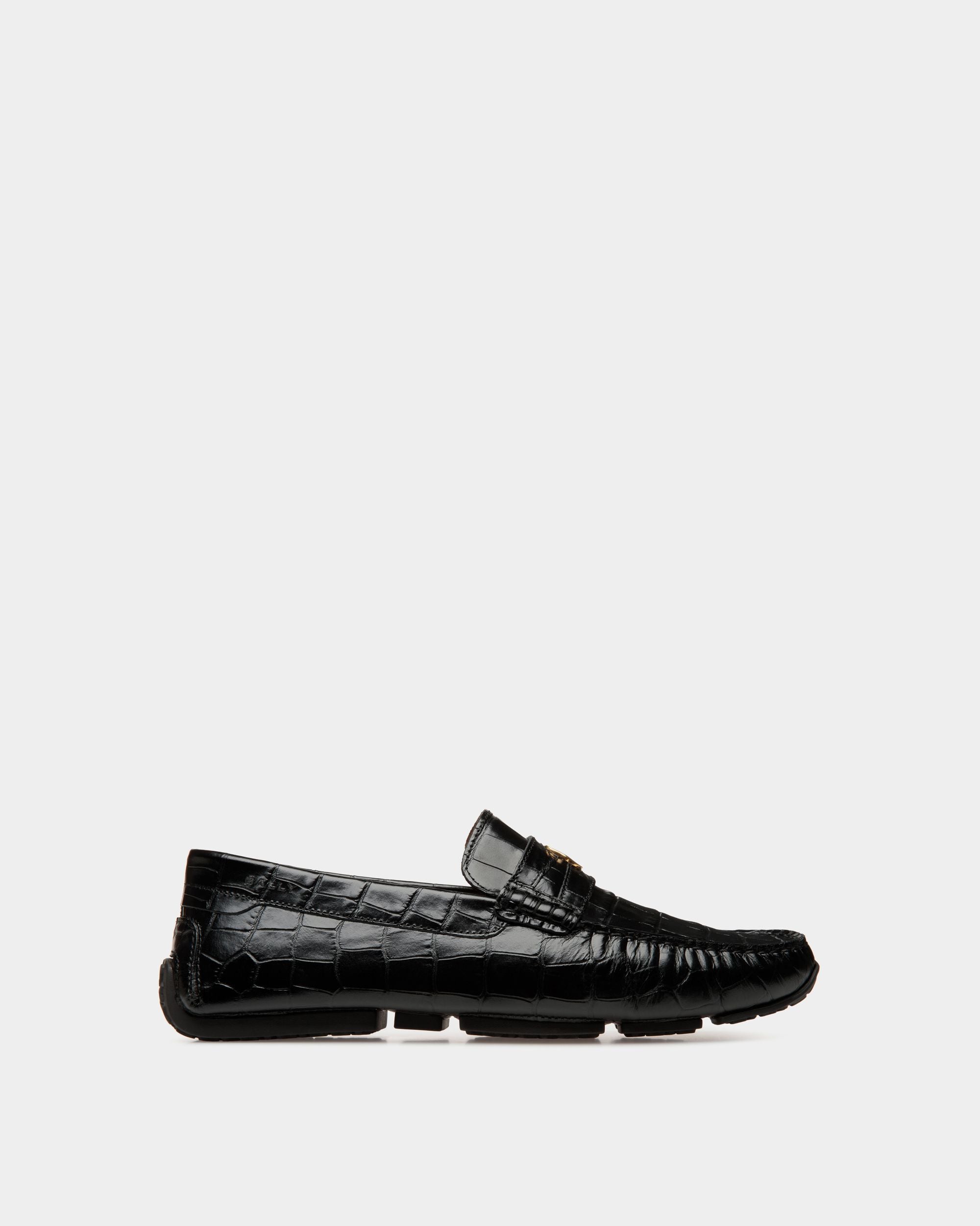 Pilot Drivers In Black Leather - Herren - Bally - 01