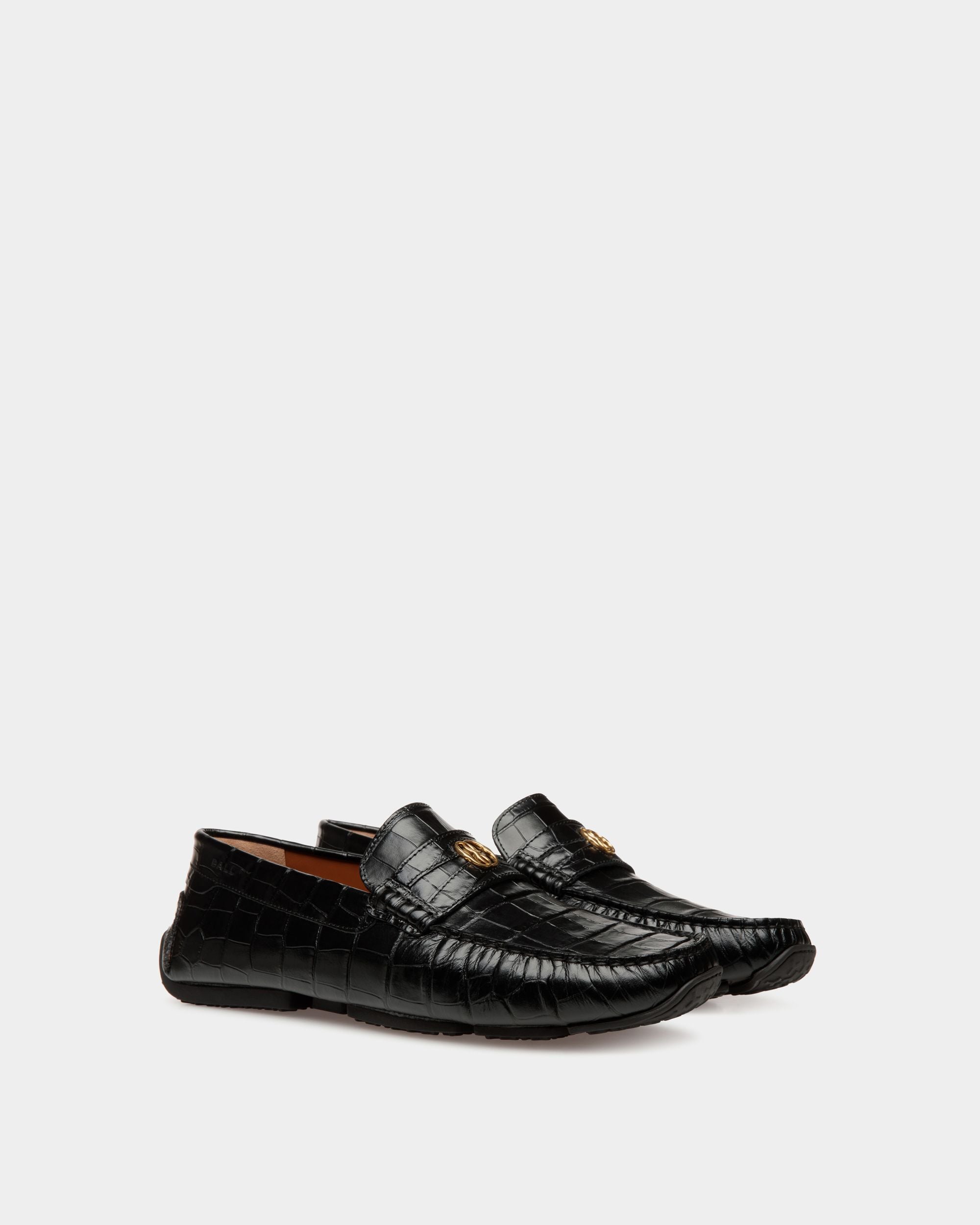 Pilot Drivers In Black Leather - Herren - Bally - 02