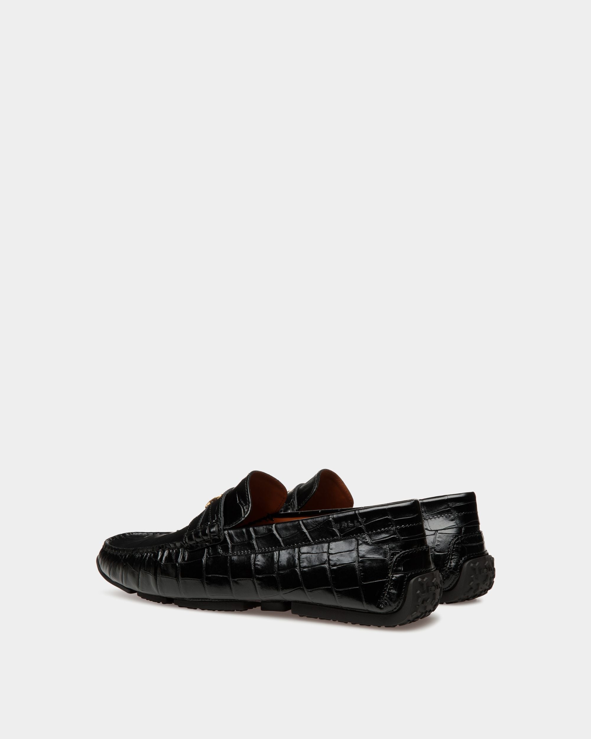 Pilot Drivers In Black Leather - Herren - Bally - 03