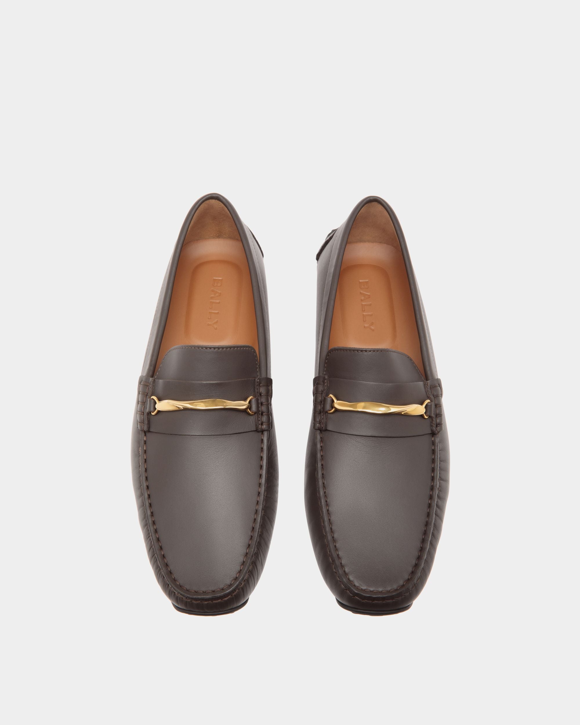Pilot Drivers In Brown Leather - Herren - Bally - 04