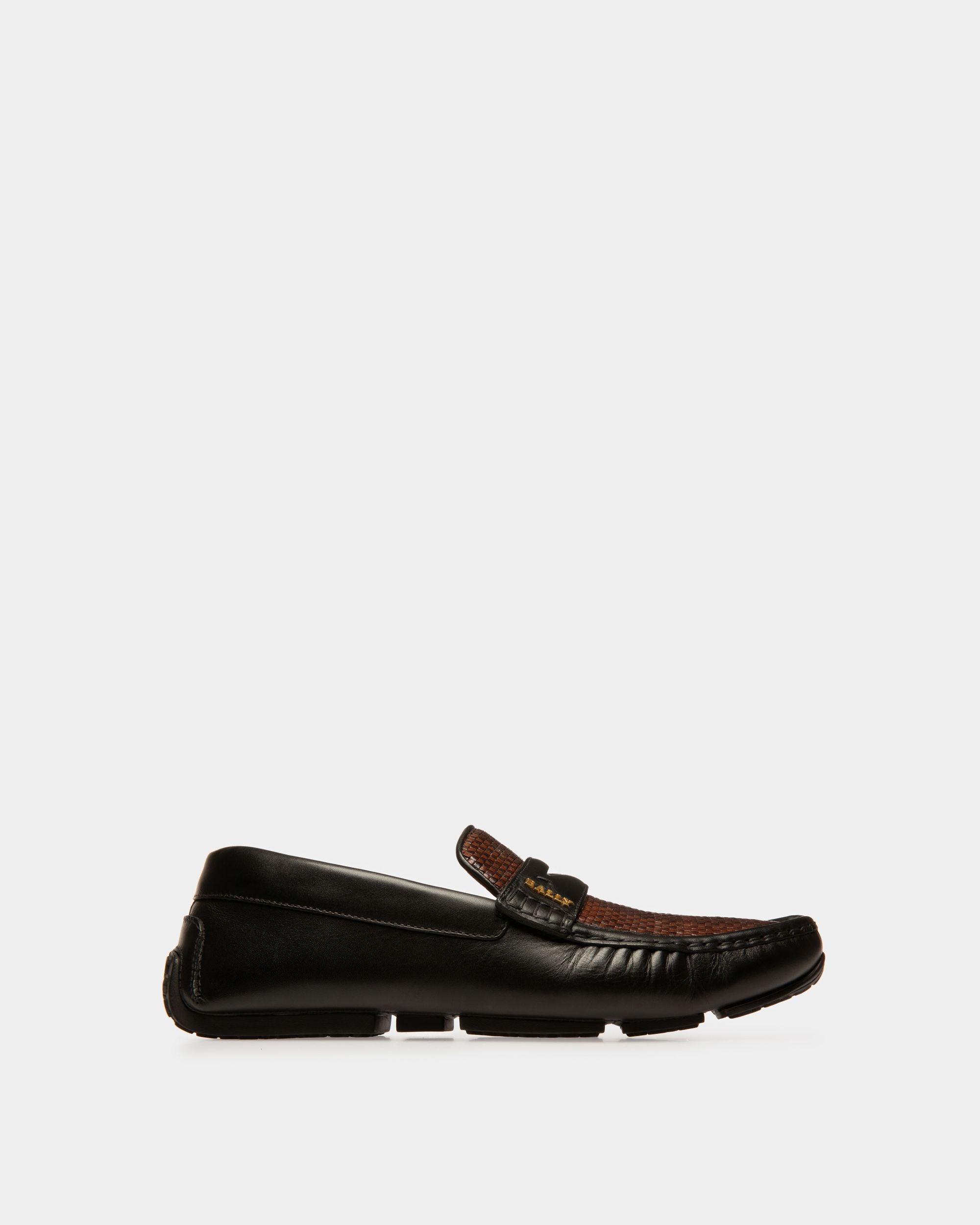 Pilot Driver-Schuh Aus Leder In Schwarz Und Braun - Herren - Bally - 01