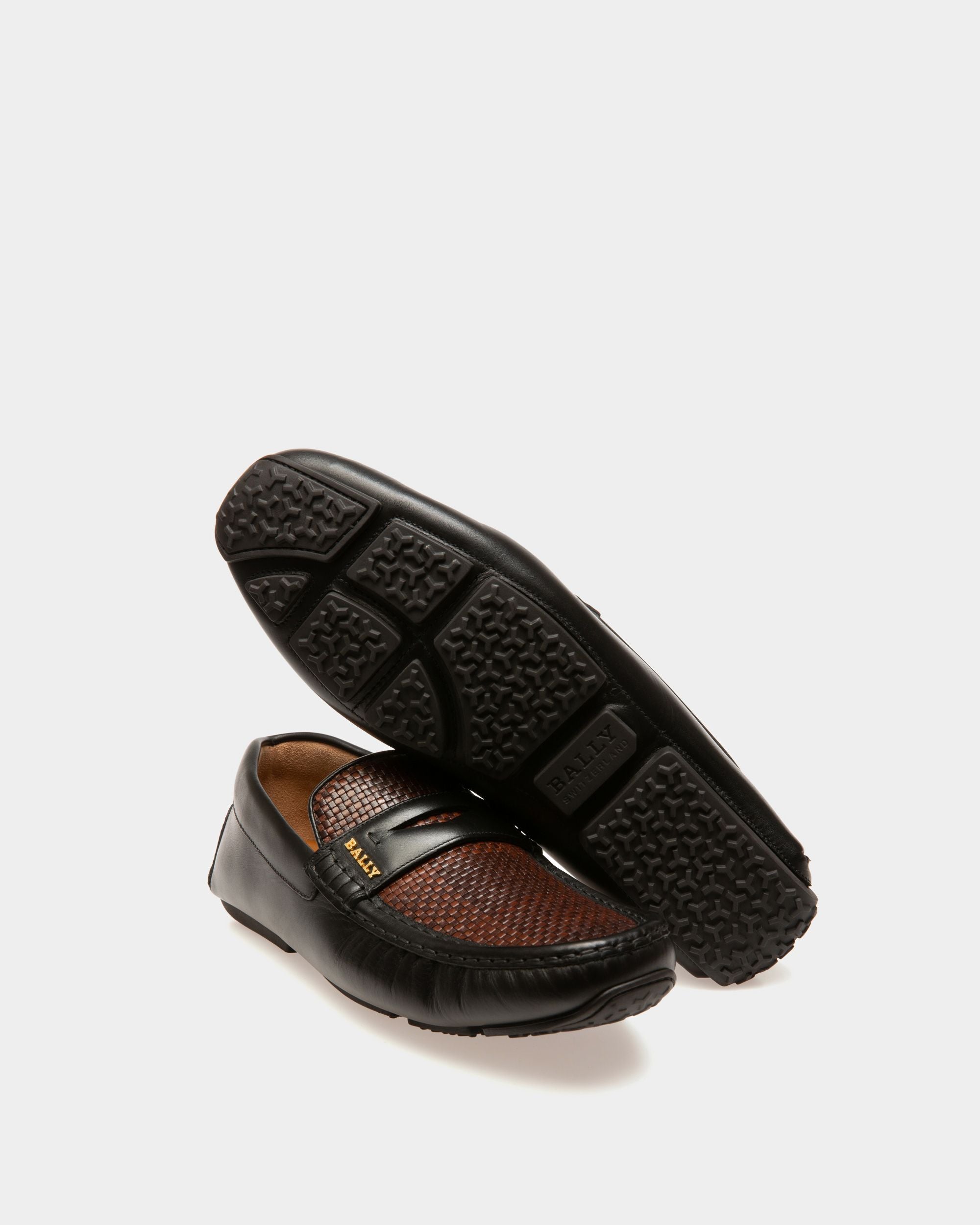 Pilot Driver-Schuh Aus Leder In Schwarz Und Braun - Herren - Bally - 02