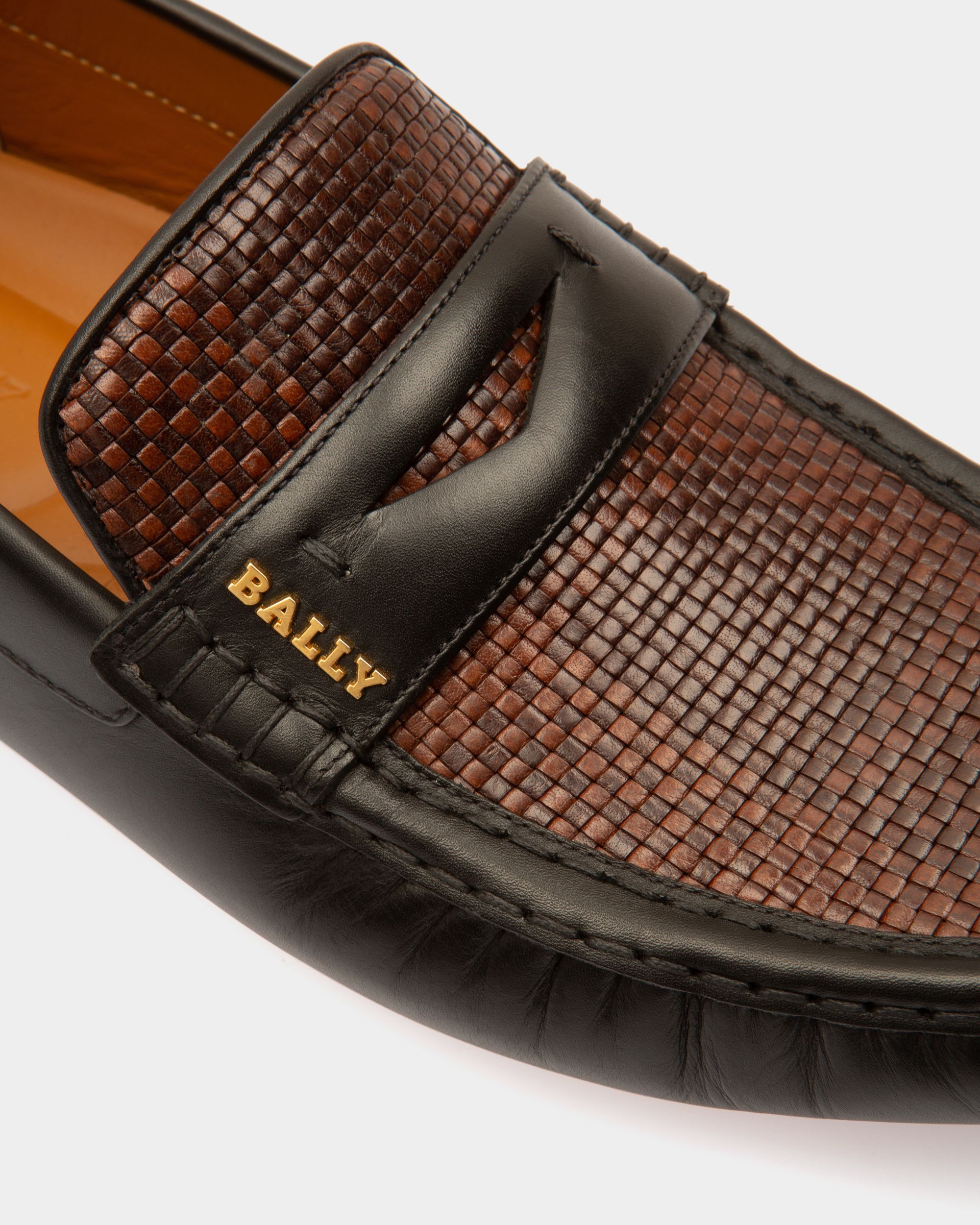 Pilot Driver-Schuh Aus Leder In Schwarz Und Braun - Herren - Bally - 03