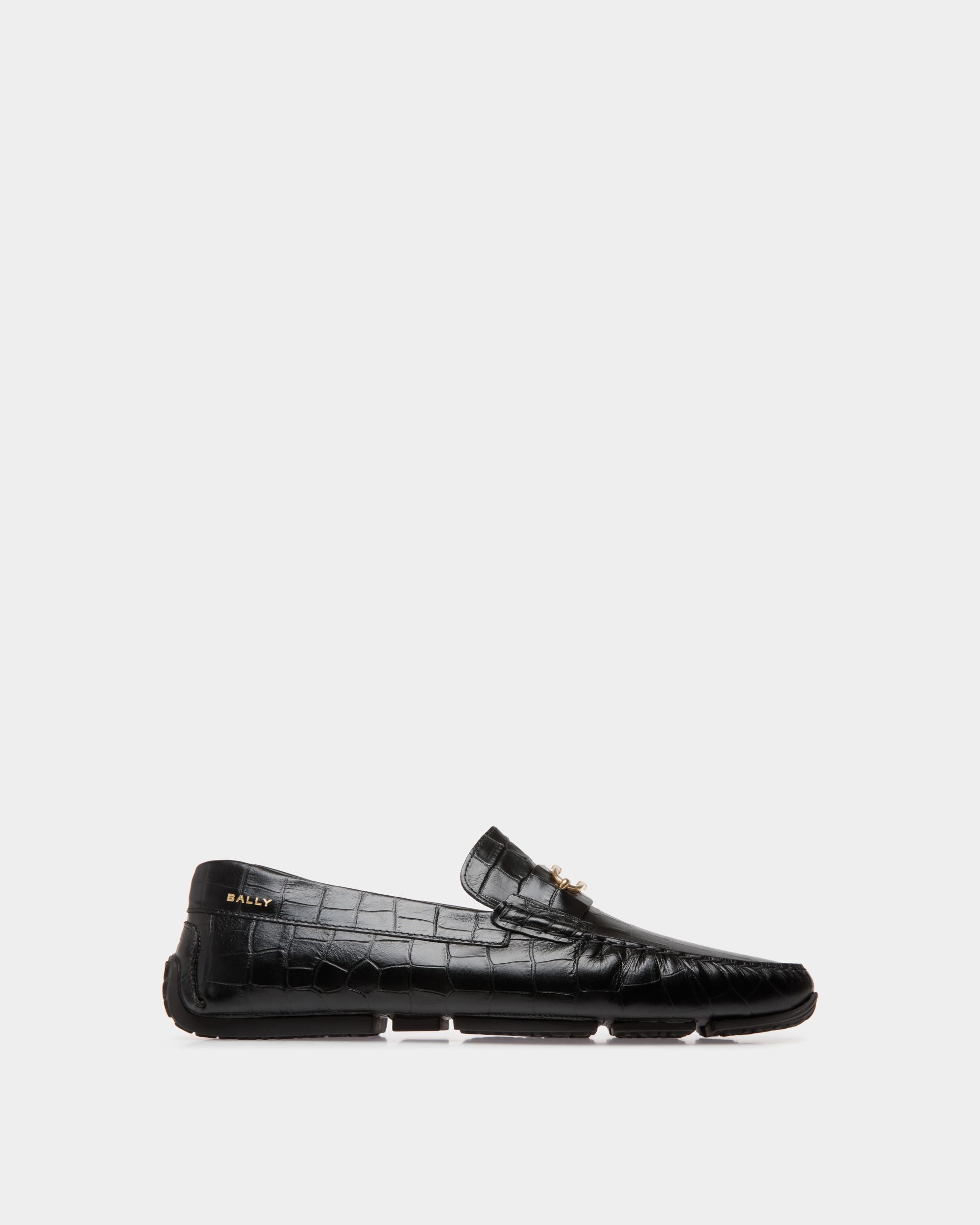 Pilot Drivers In Black Leather - Herren - Bally - 01