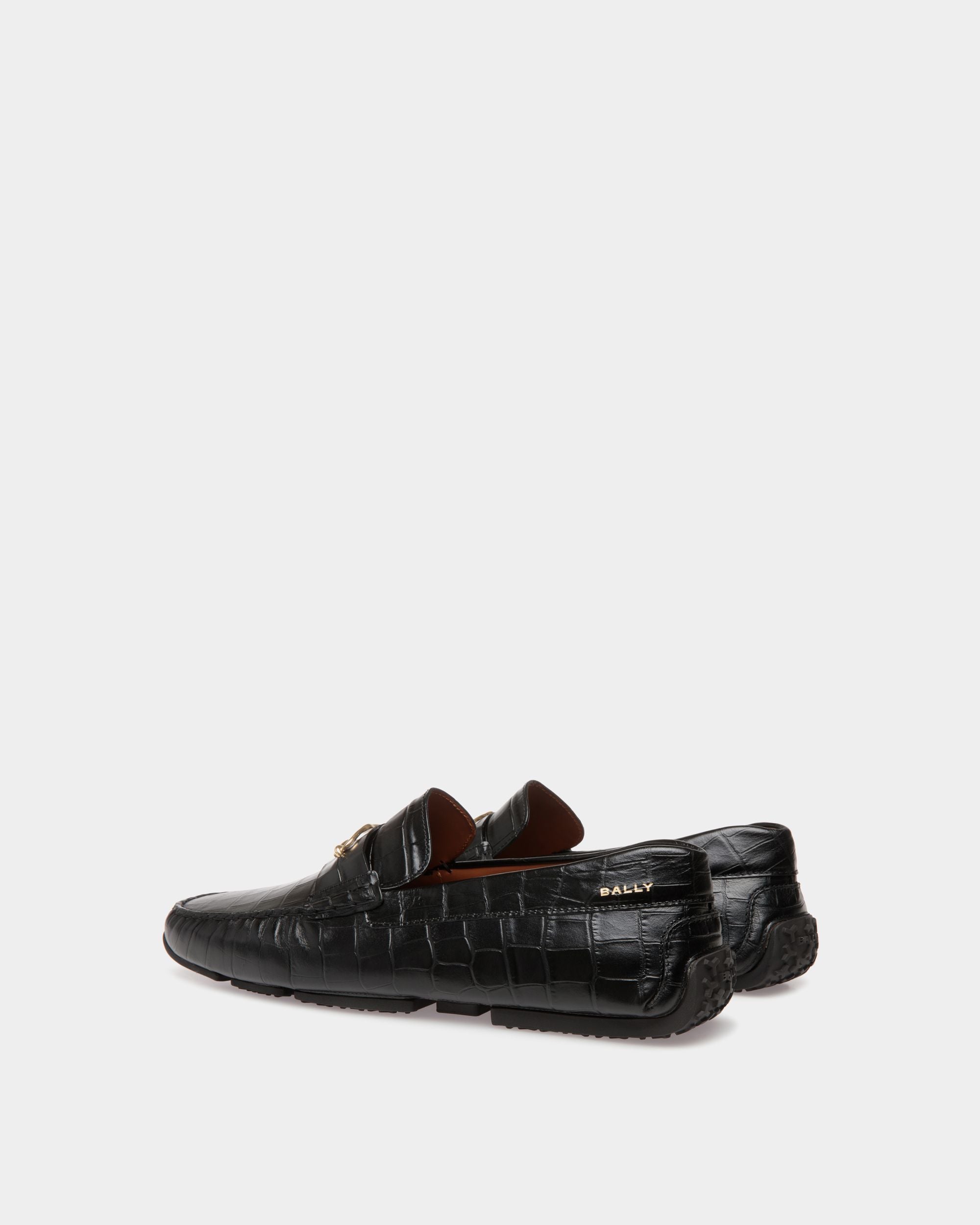 Pilot Drivers In Black Leather - Herren - Bally - 03