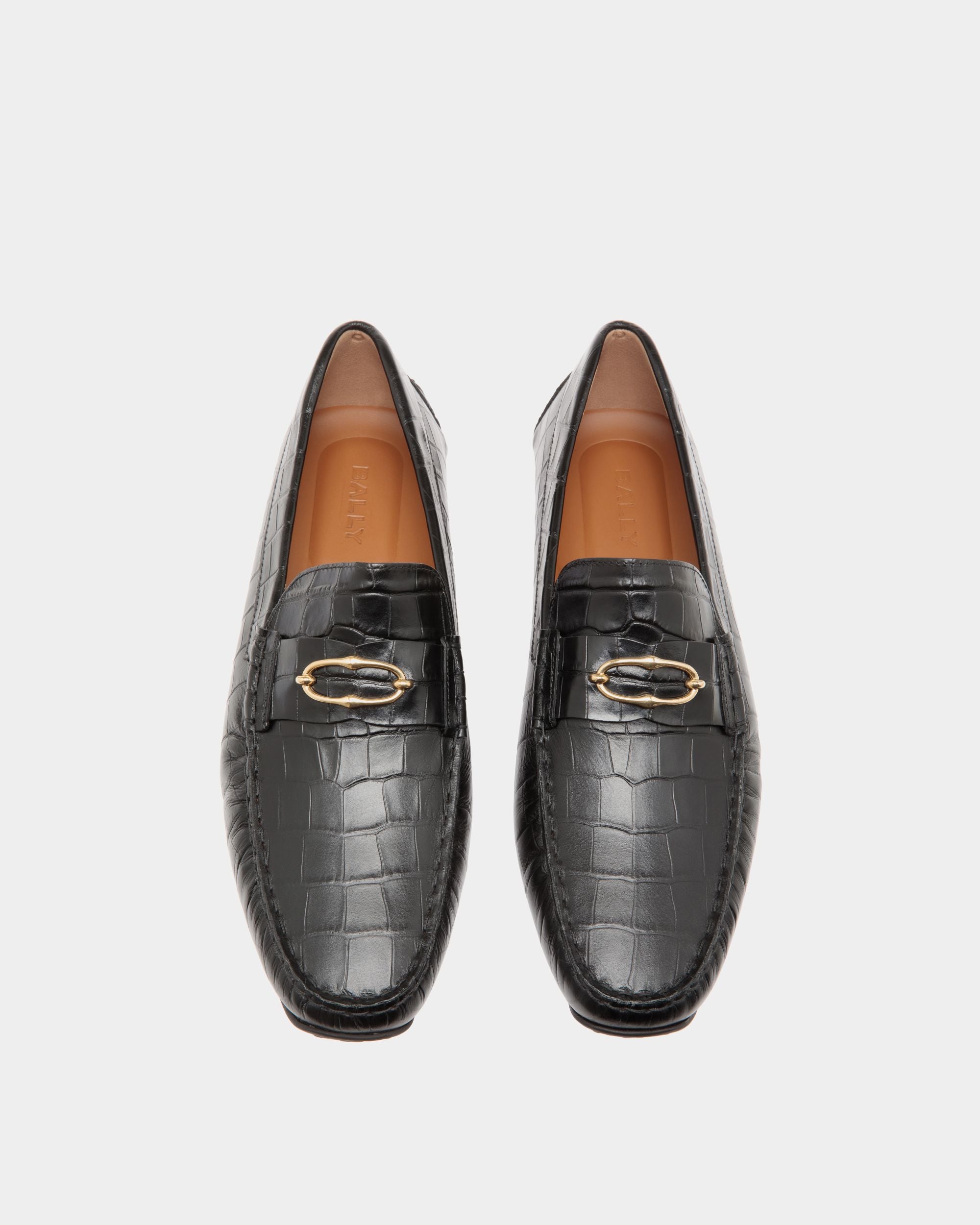 Pilot Drivers In Black Leather - Herren - Bally - 04