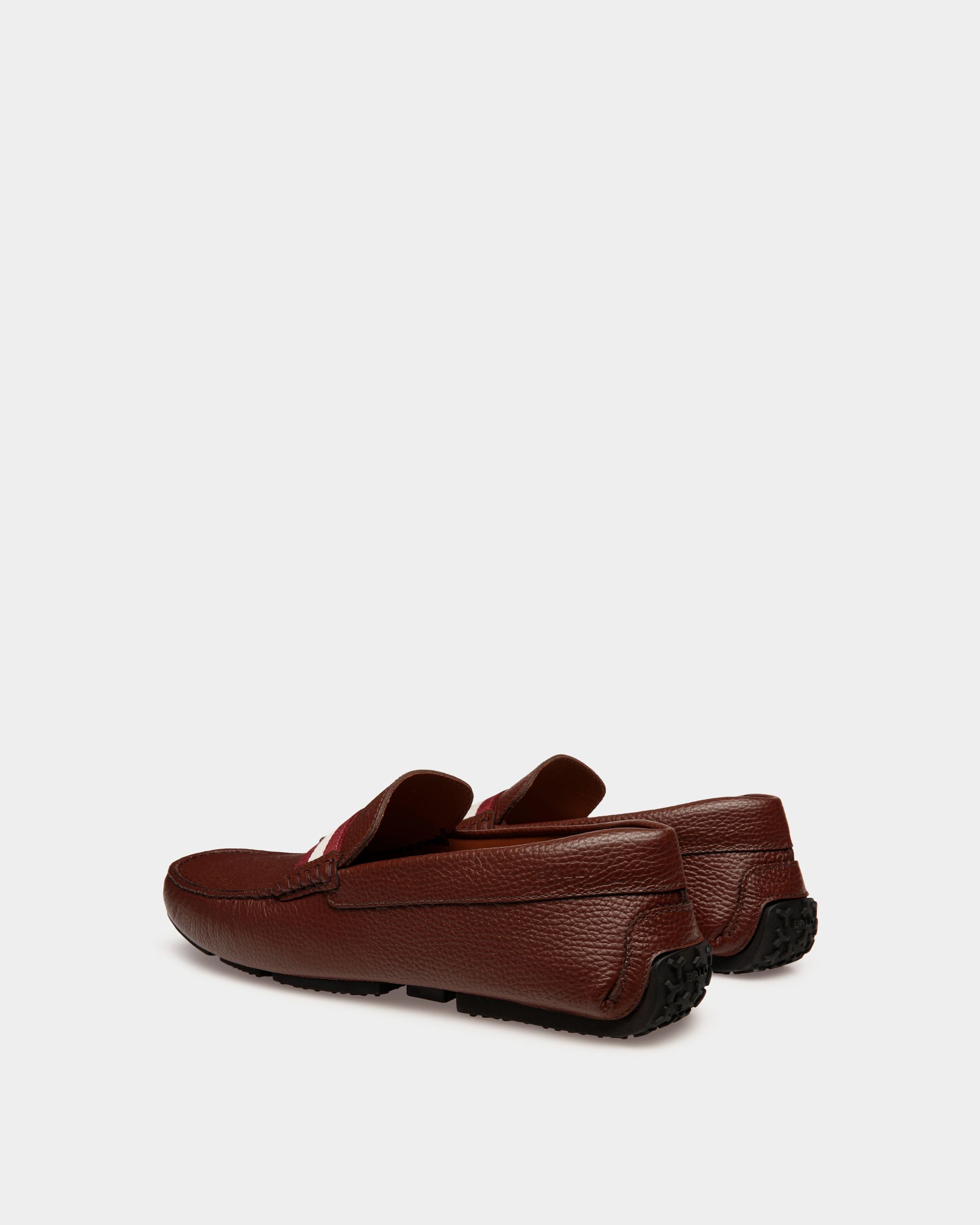Pilot Driver-Schuh Aus Genarbtem Leder In Braun - Herren - Bally - 03