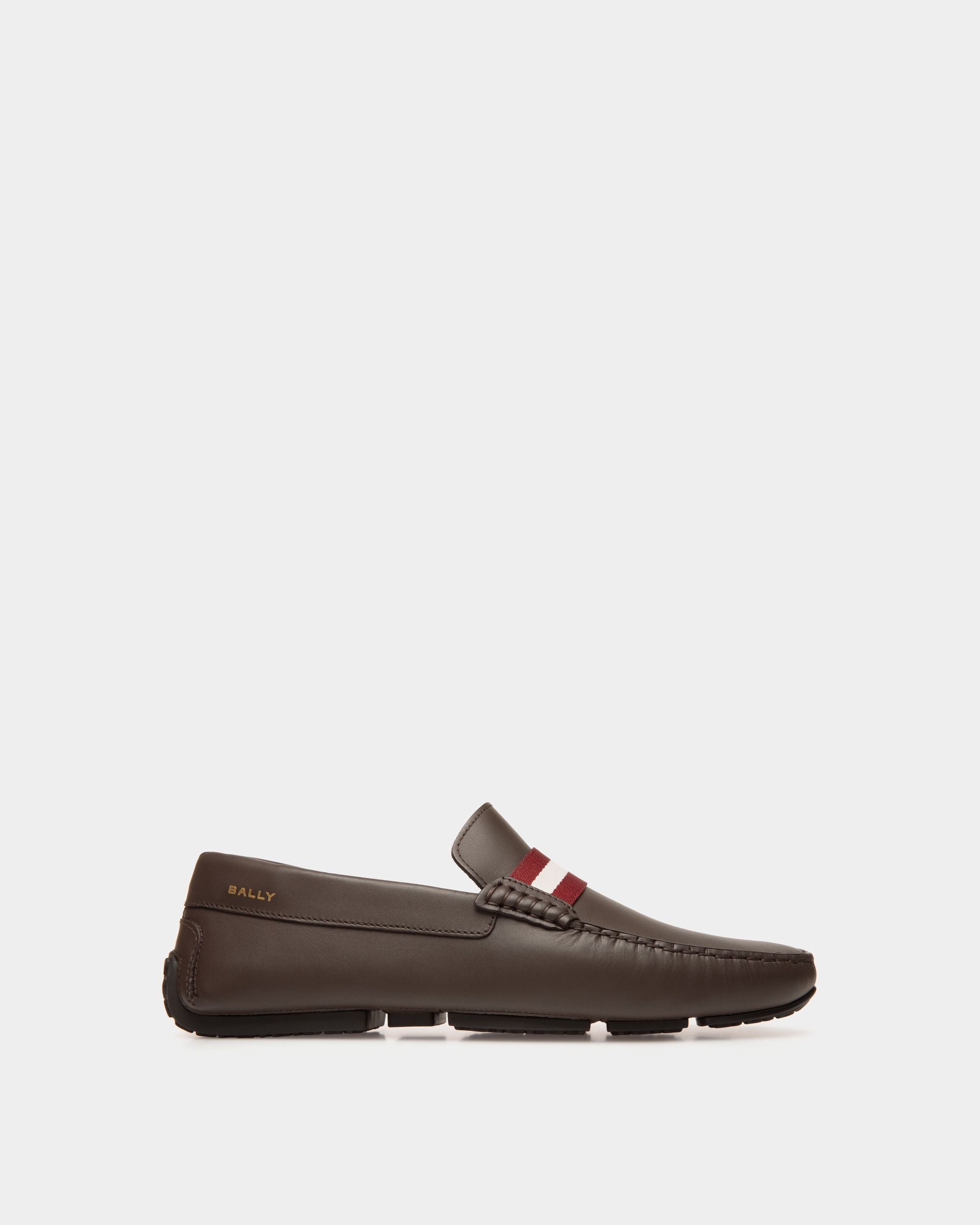 Pilot Driver-Schuh Aus Leder In Ebenholzschwarz - Herren - Bally - 01