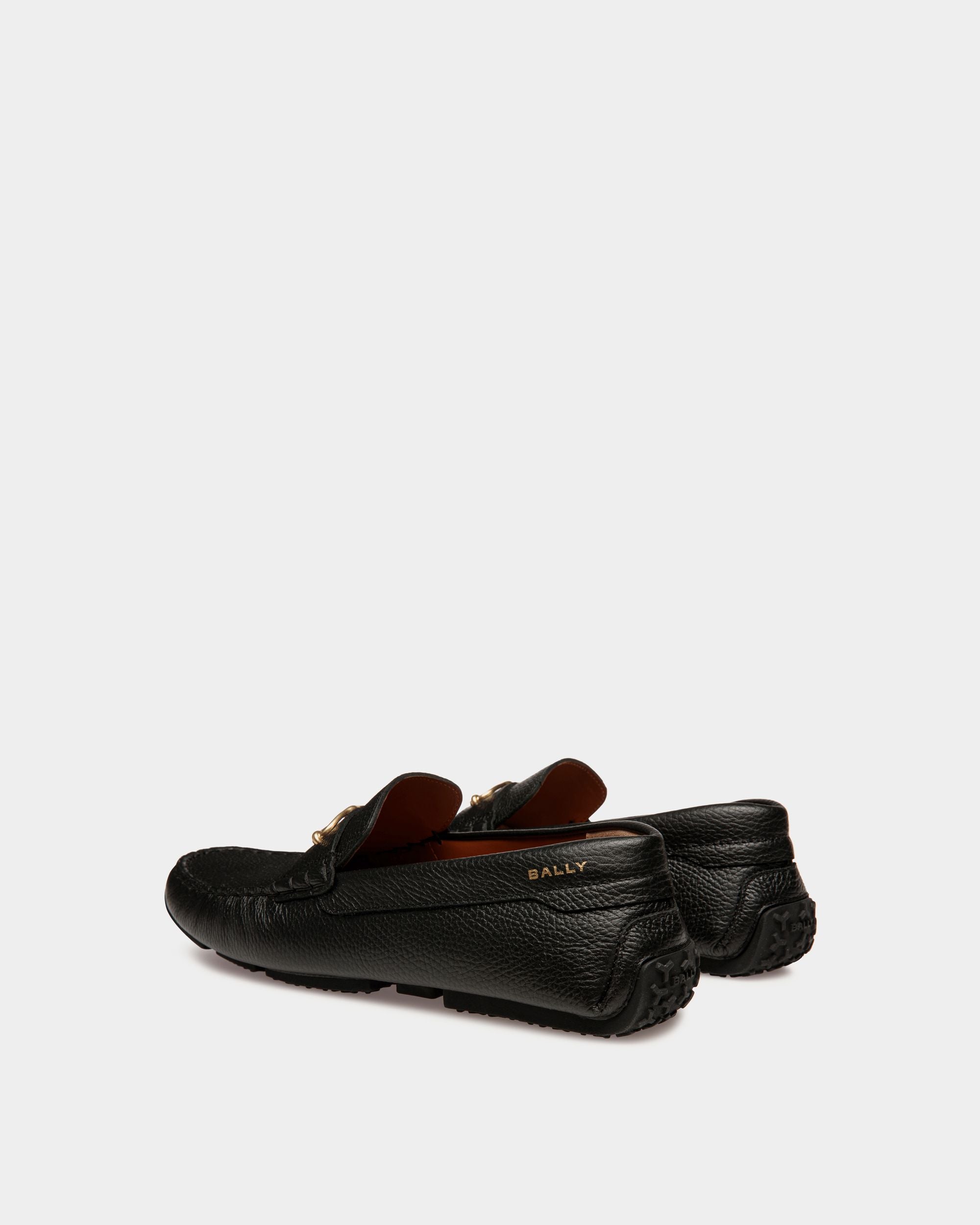 Pilot Driver-Schuh Aus Genarbtem Leder In Schwarz - Herren - Bally - 03