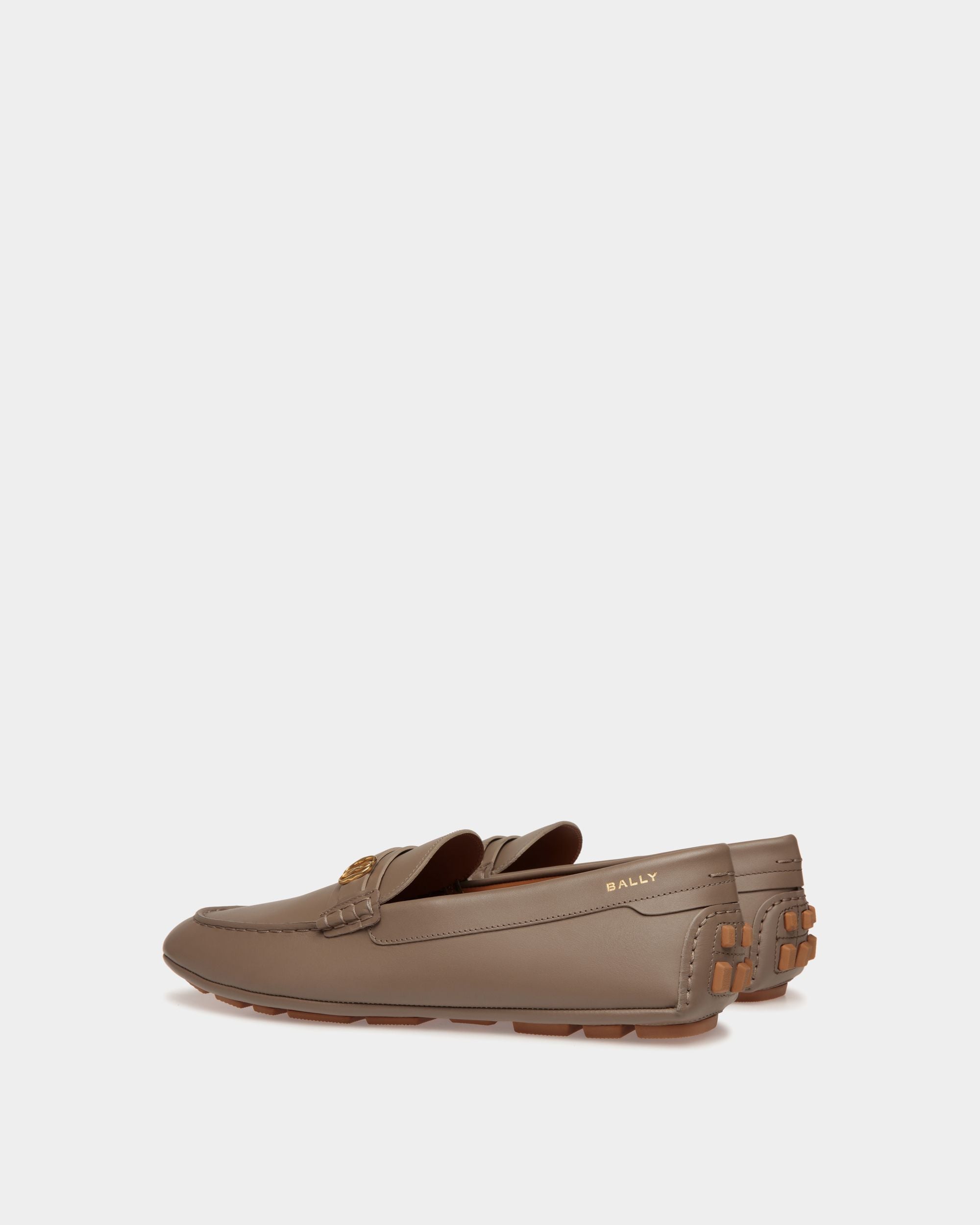 Pilot Driver-Schuh Aus Leder In Taupe - Herren - Bally - 04