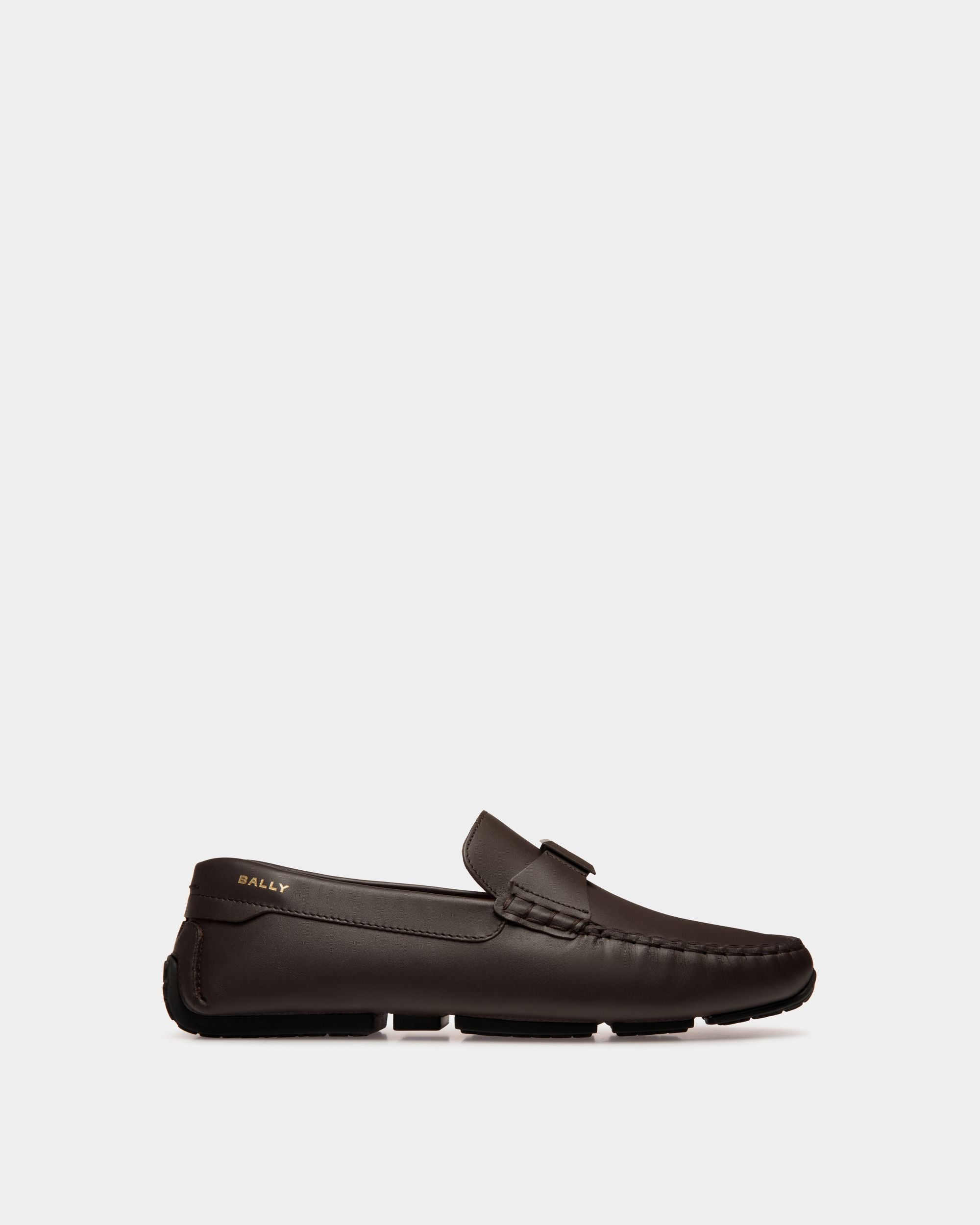 Pilot Driver-Schuh Aus Leder In Ebenholzschwarz - Herren - Bally - 01
