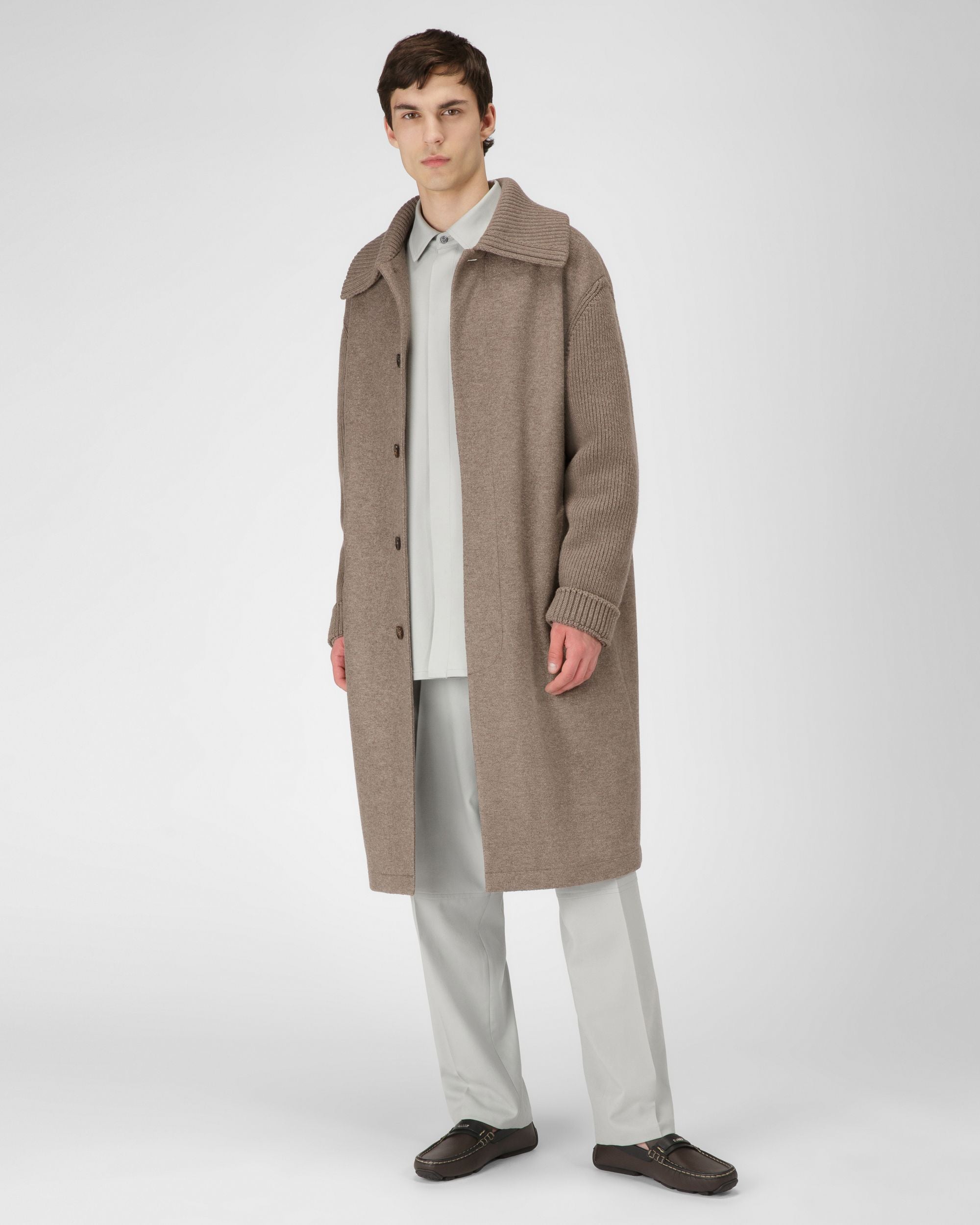 Prince Driver Aus Ebenholzbraunem Und Schwarzem Leder - Herren - Bally - 03