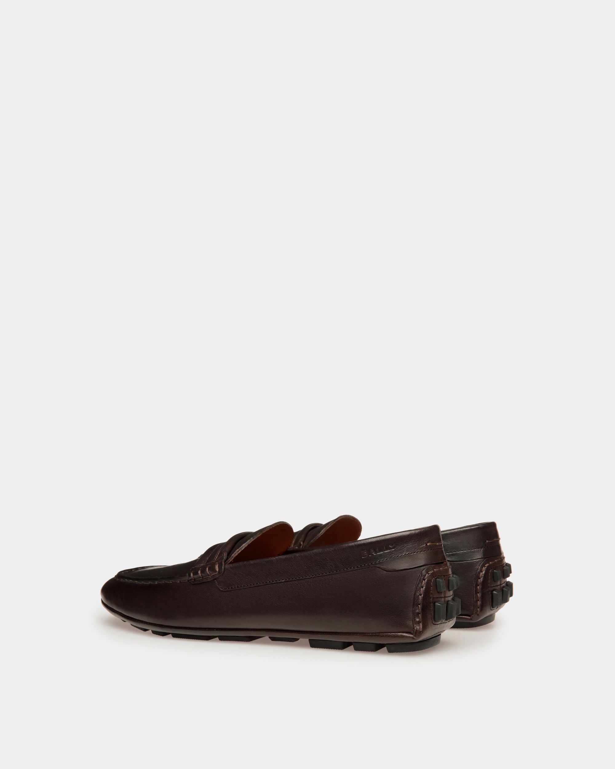 Kerbs Driver-Schuh Aus Leder In Ebenholz - Herren - Bally - 04