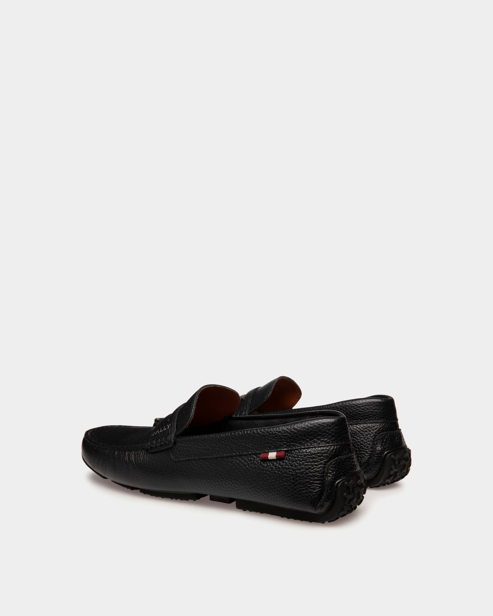 Pilot Driver-Schuh Aus Genarbtem Leder In Schwarz - Herren - Bally - 03