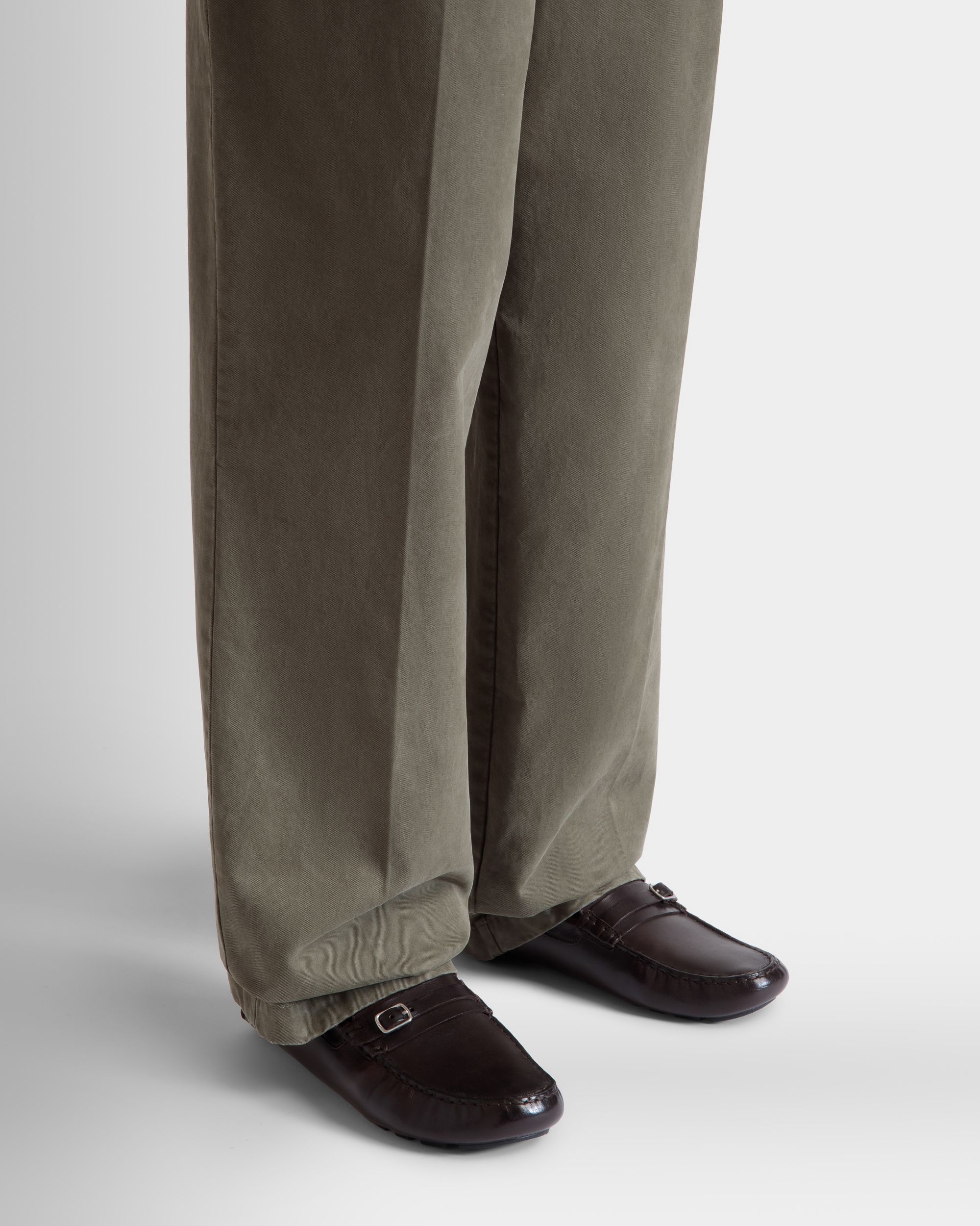 Kerbs Driver-Schuh Aus Leder In Ebenholz - Herren - Bally - 02