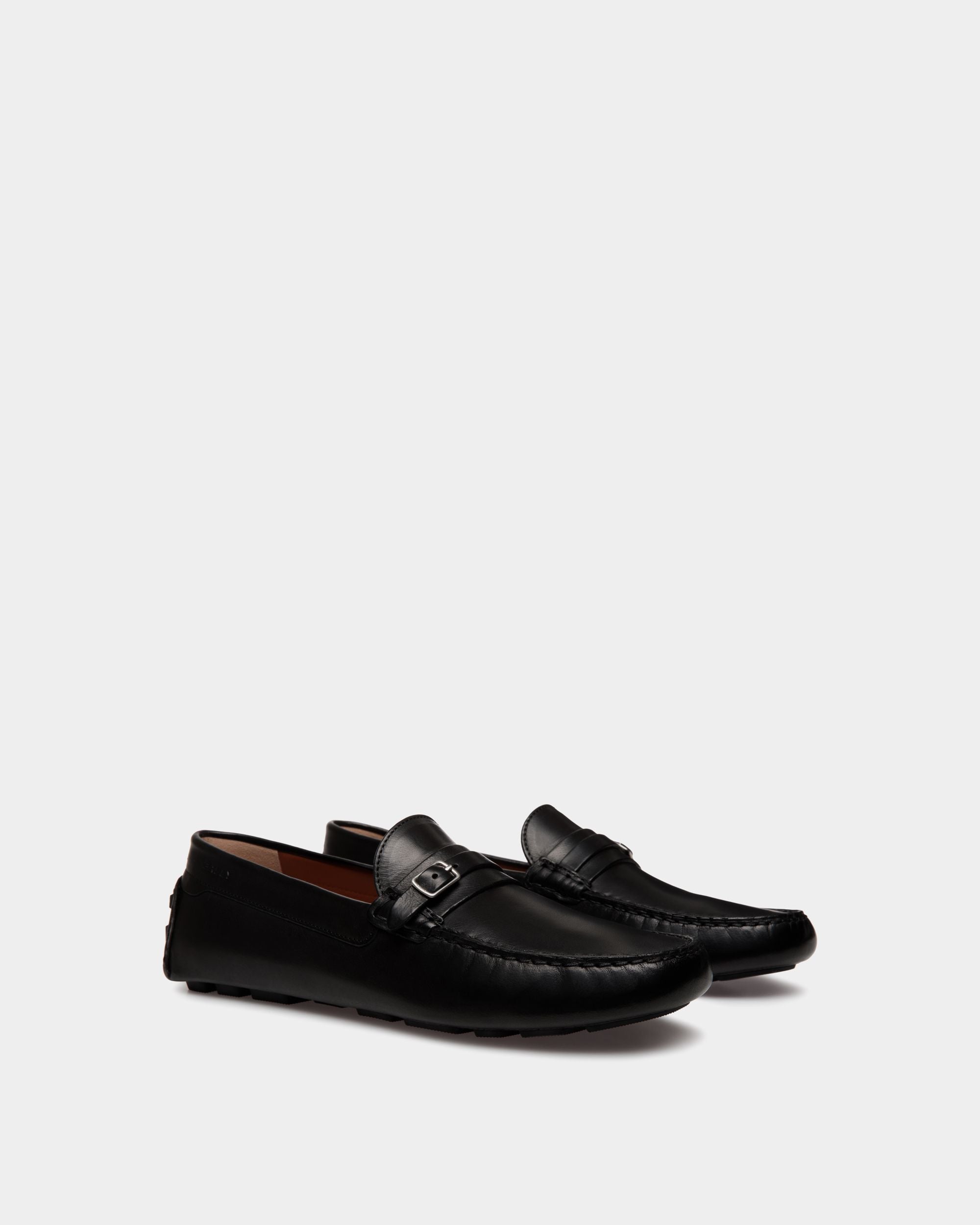 Kerbs Driver-Schuh Aus Leder In Schwarz - Herren - Bally - 03