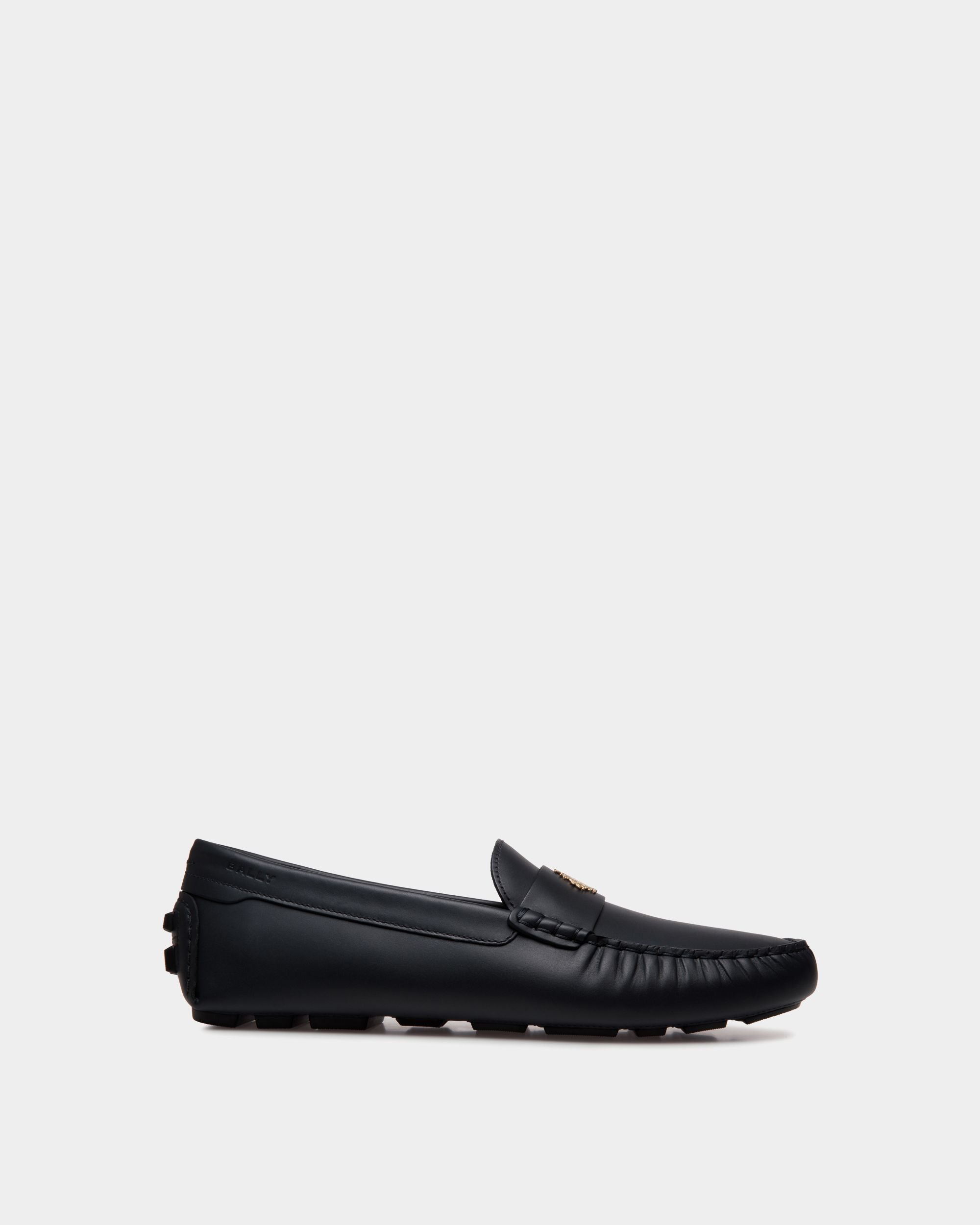 Kerbs Driver Aus Leder In Navy Blue - Herren - Bally - 01