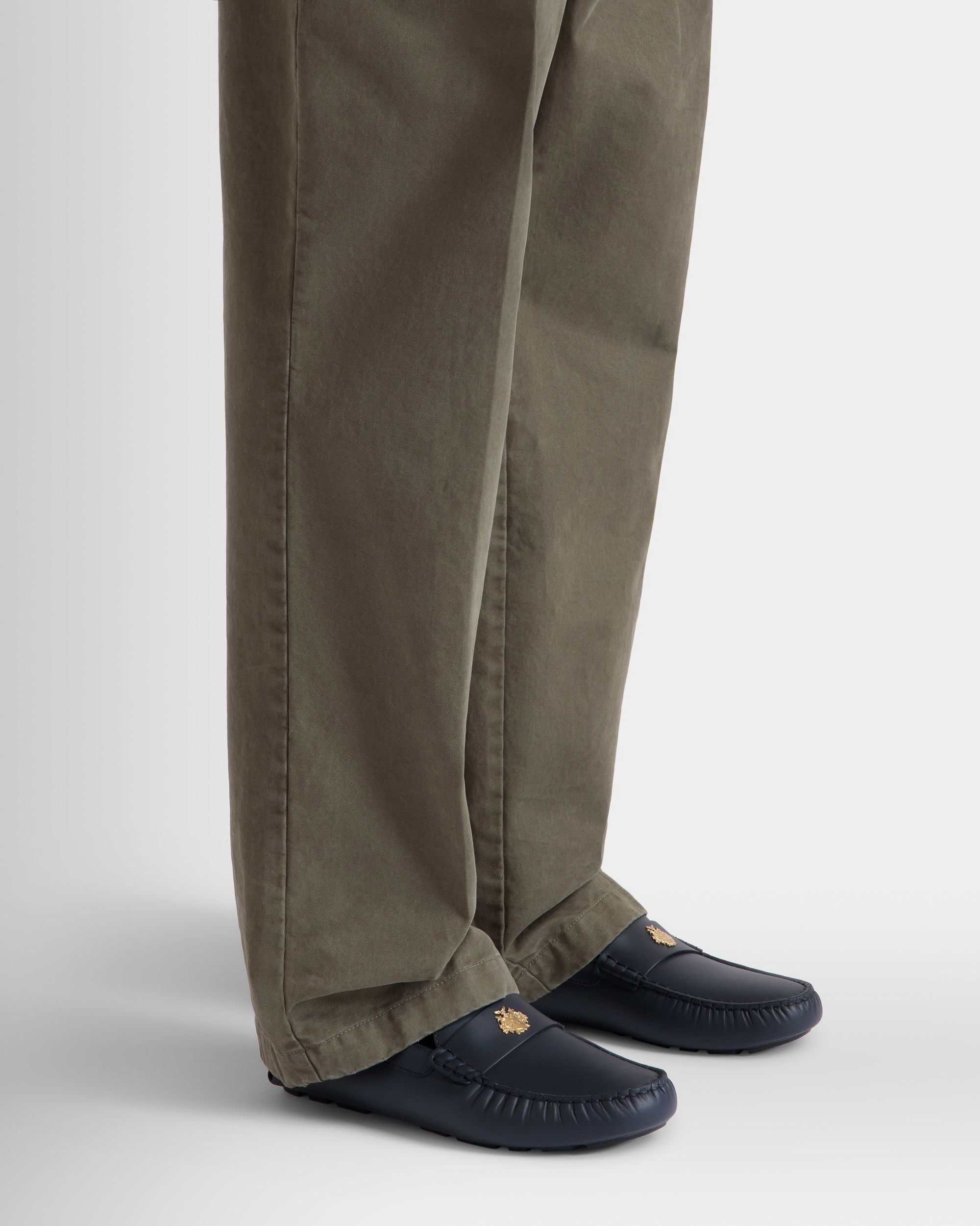 Kerbs Driver Aus Leder In Navy Blue - Herren - Bally - 02