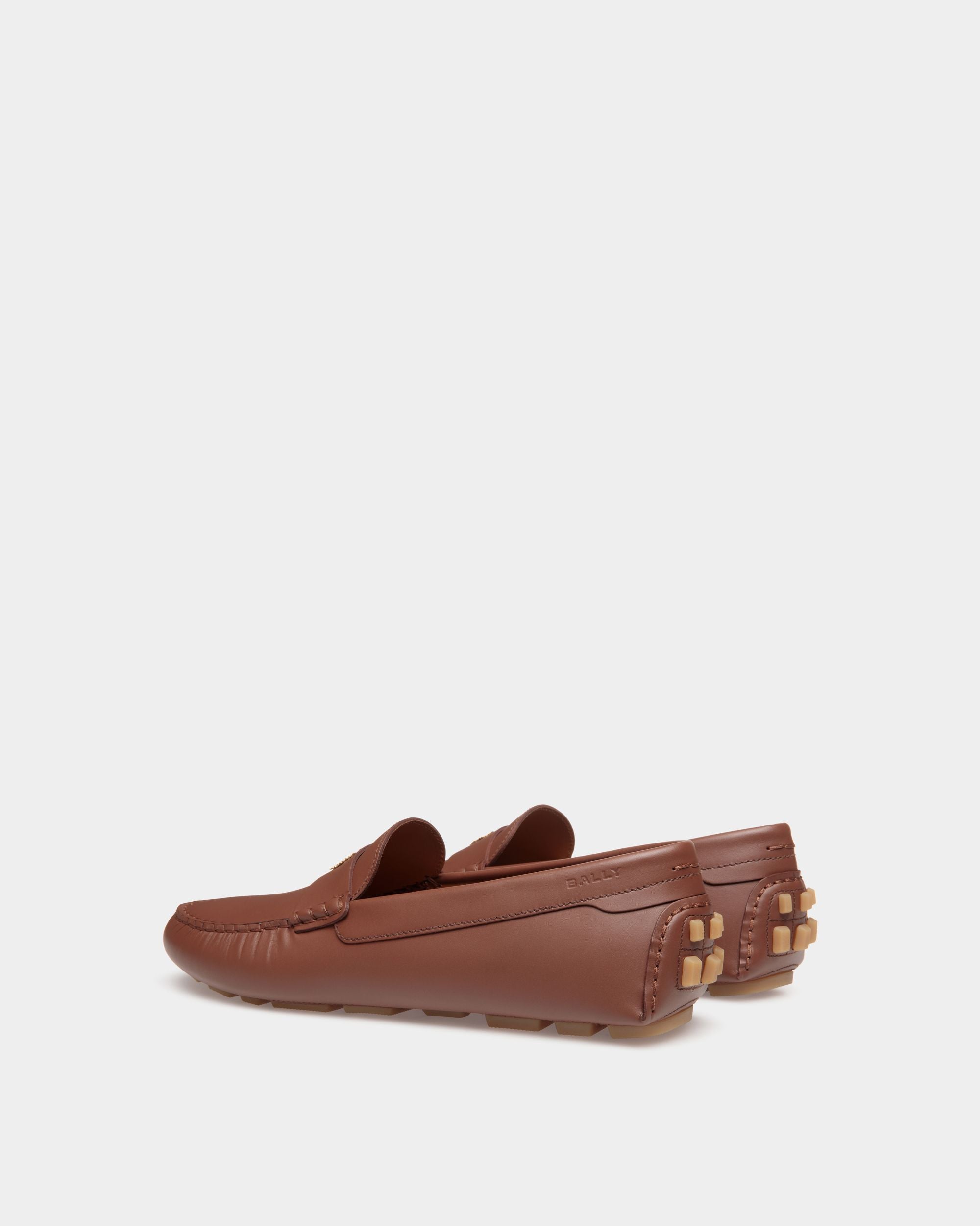 Kerbs Driver-Schuh Aus Leder In Braun - Herren - Bally - 03