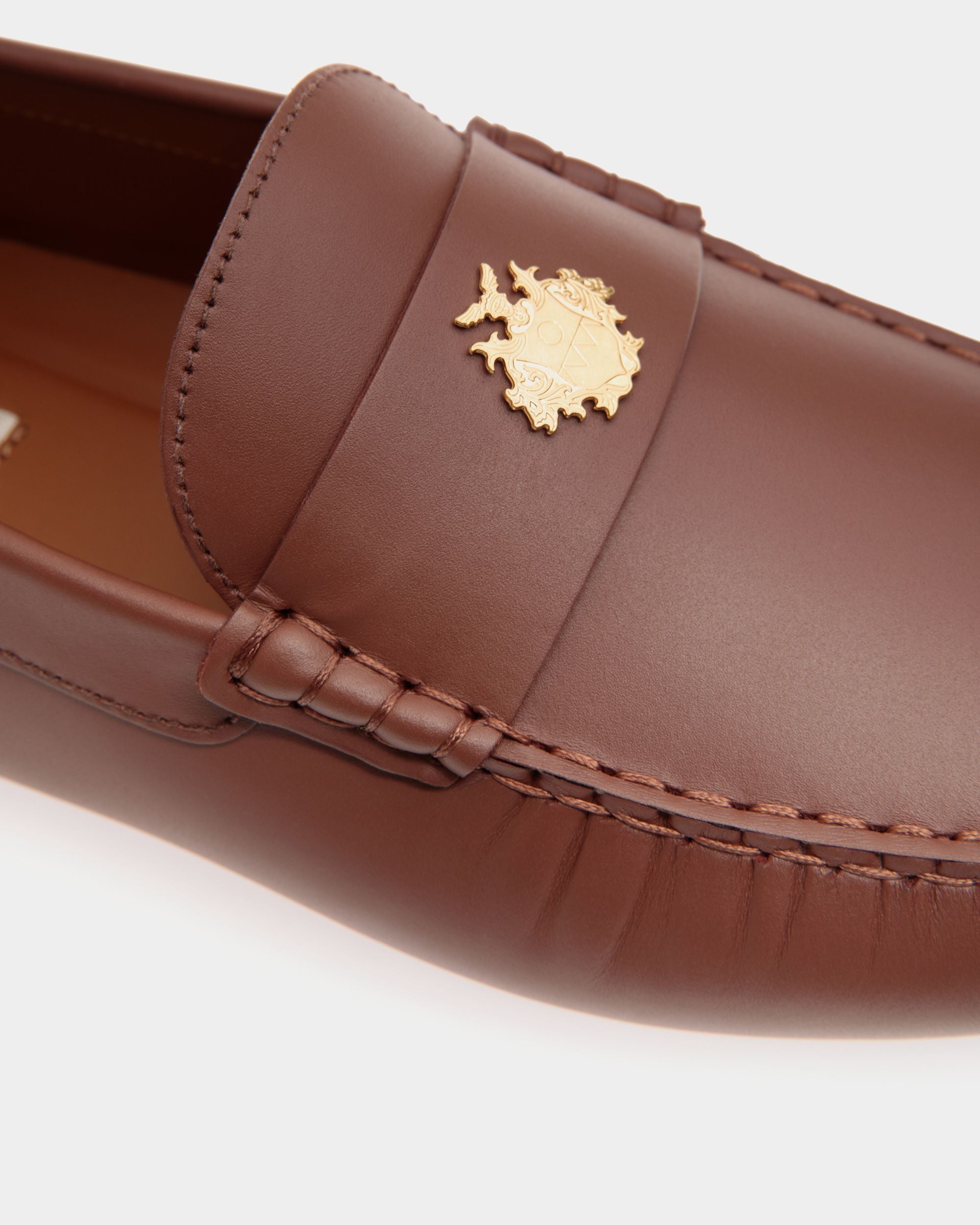 Kerbs Driver-Schuh Aus Leder In Braun - Herren - Bally - 05