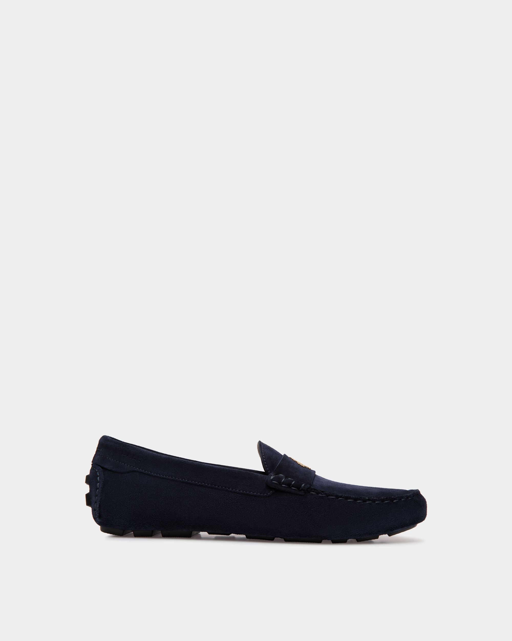 Kerbs Driver Aus Veloursleder In Navy Blue - Herren - Bally - 01