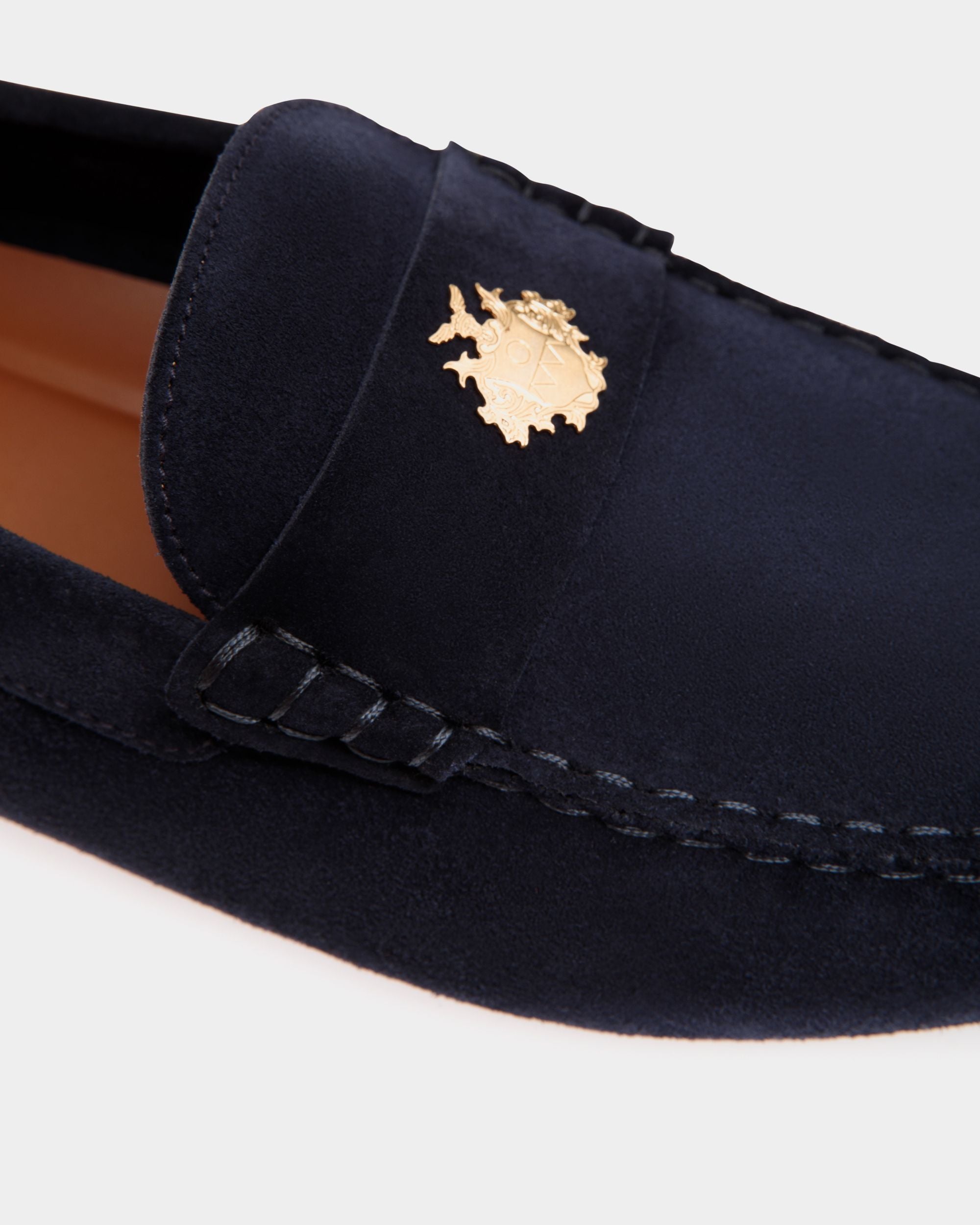 Kerbs Driver Aus Veloursleder In Navy Blue - Herren - Bally - 07