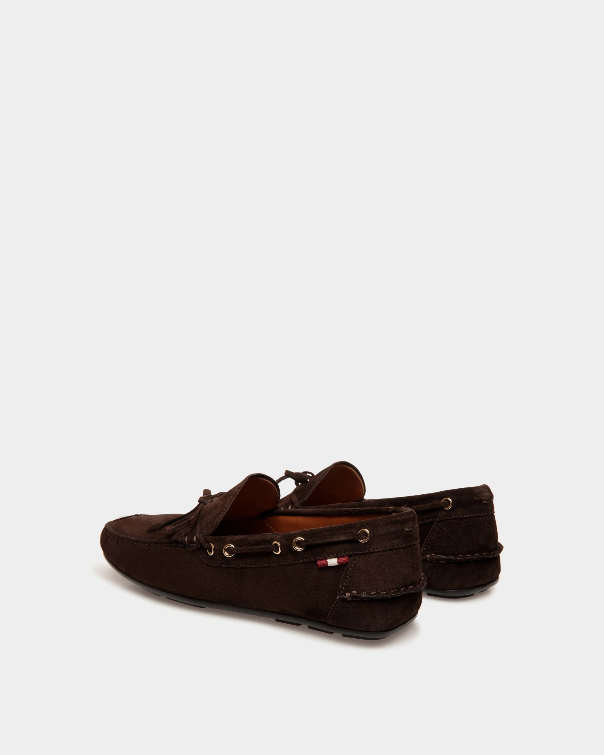 Clay Driver-Schuh Aus Veloursleder In Ebenholzschwarz - Herren - Bally - 03