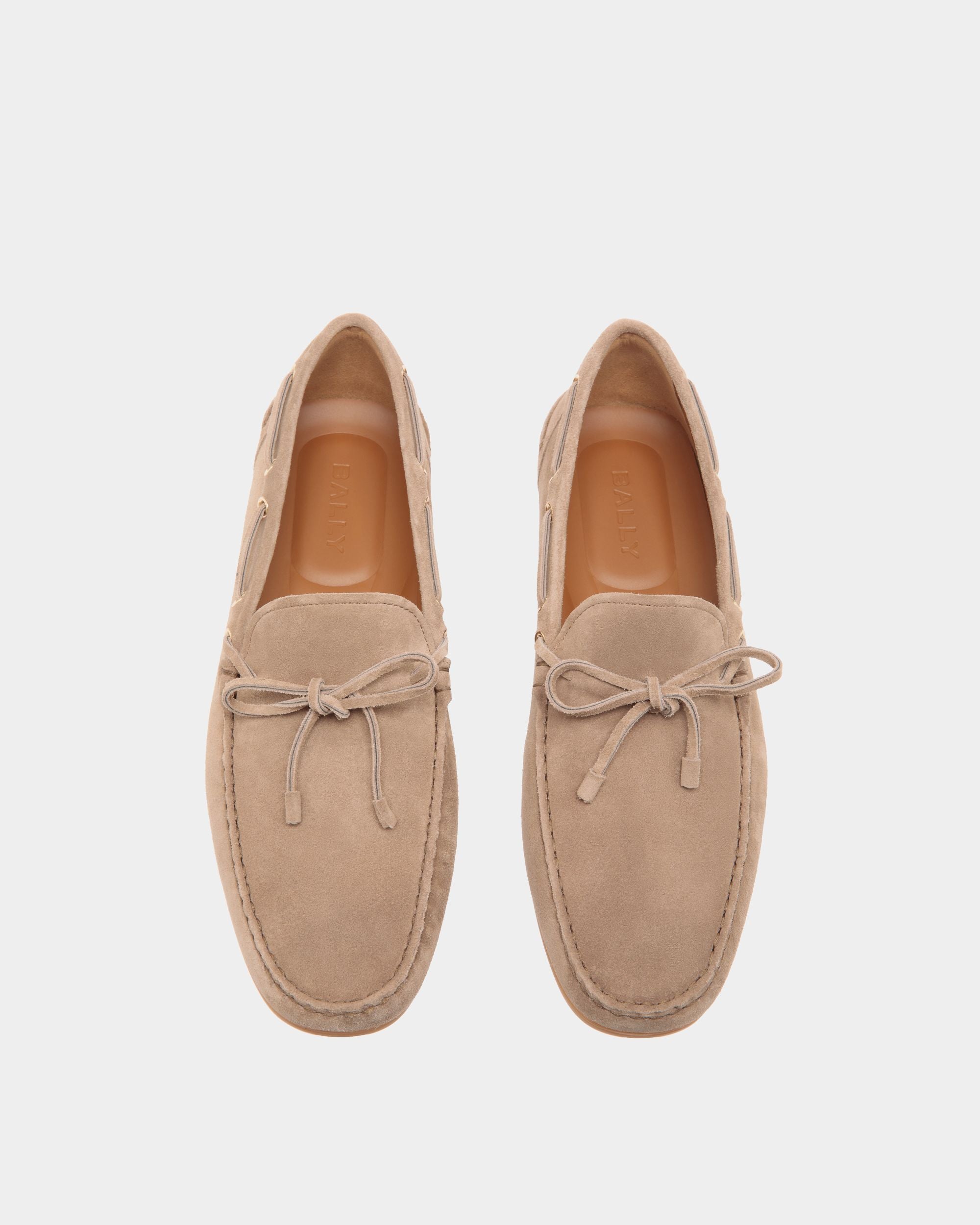 Clay Driver-Schuhe Aus Wildleder In Taupe - Herren - Bally - 01
