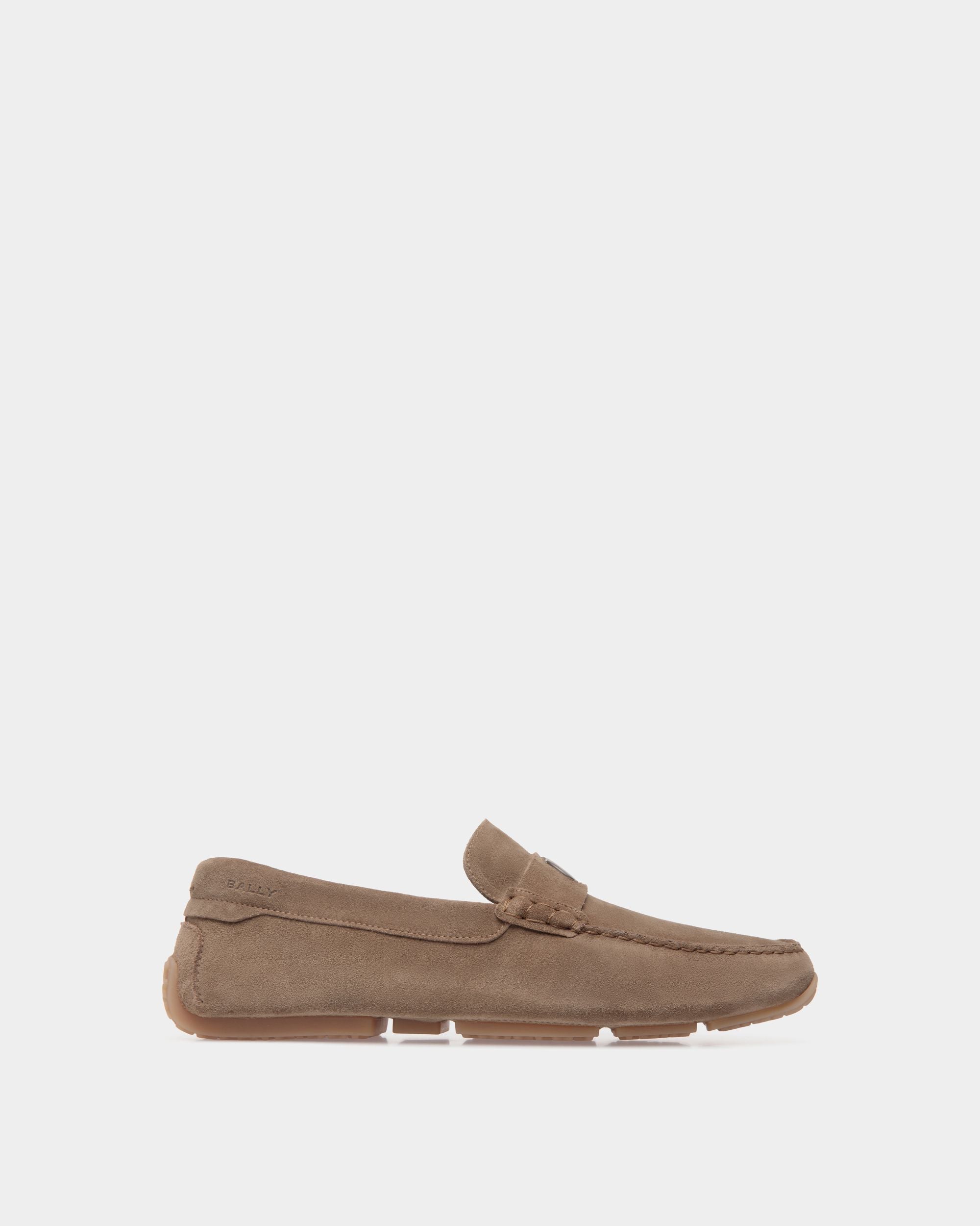 Pilot Driver-Schuh Aus Veloursleder In Taupe - Herren - Bally - 01