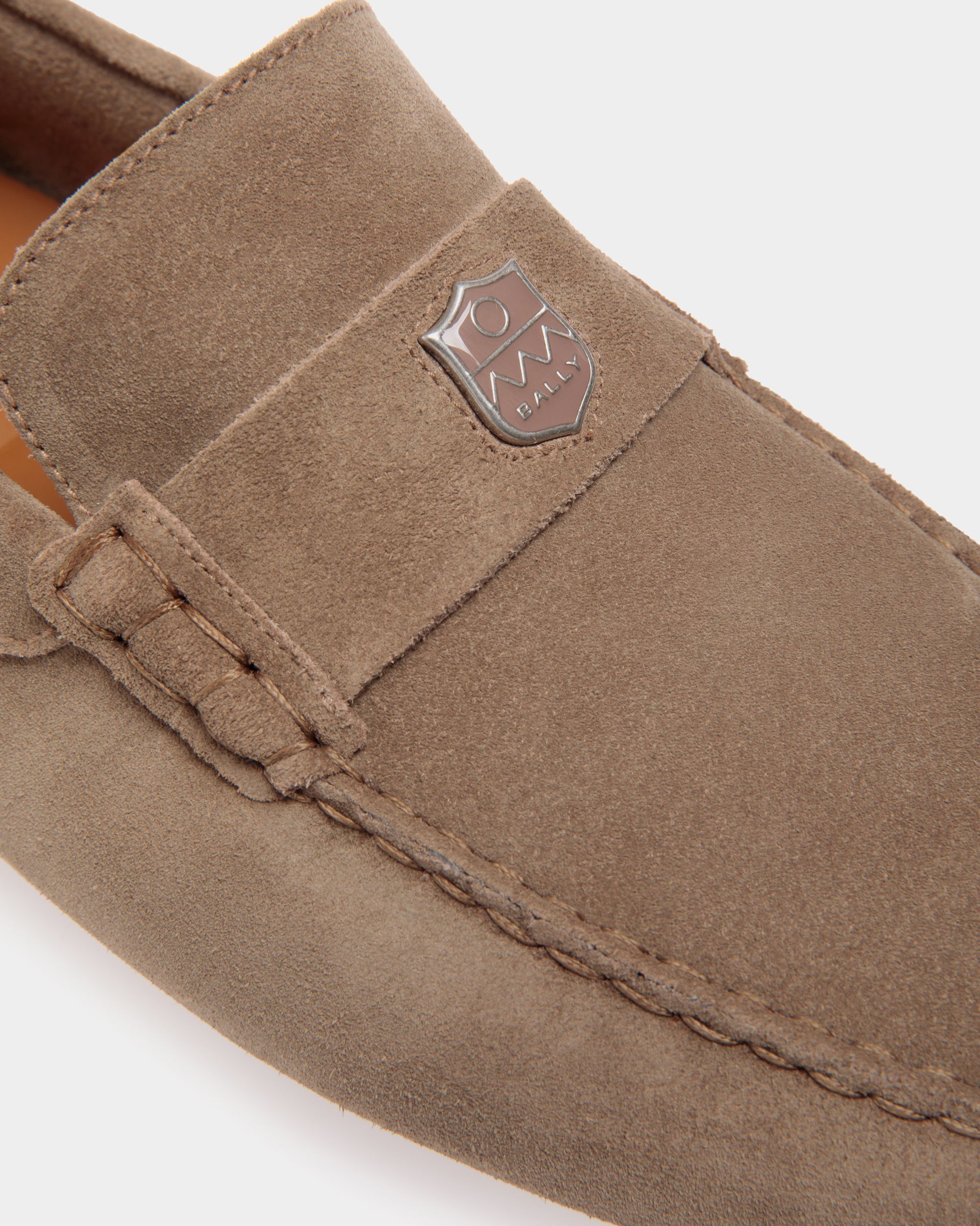 Pilot Driver-Schuh Aus Veloursleder In Taupe - Herren - Bally - 05