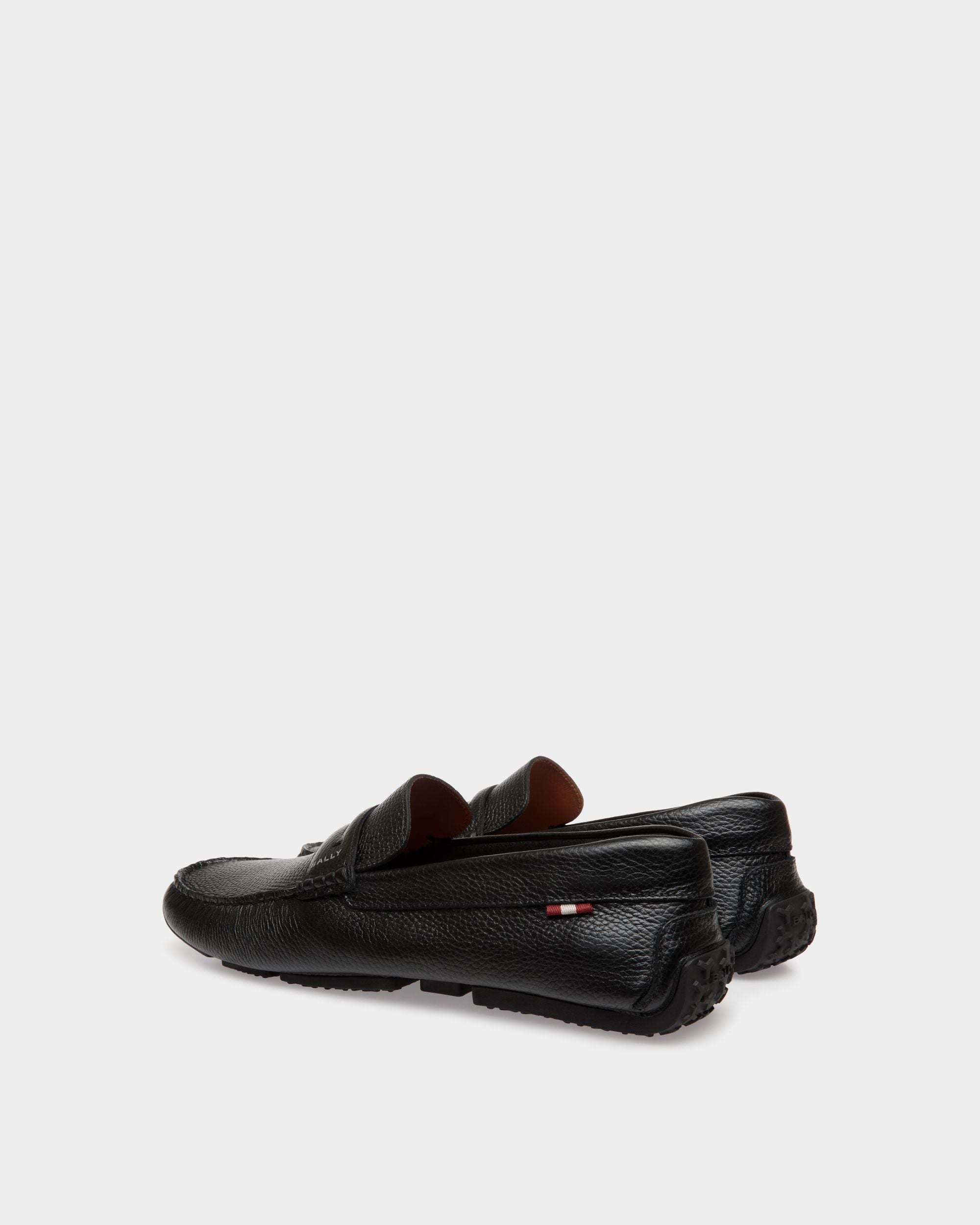 Pilot Driver-Schuh Aus Genarbtem Leder In Schwarz - Herren - Bally - 03