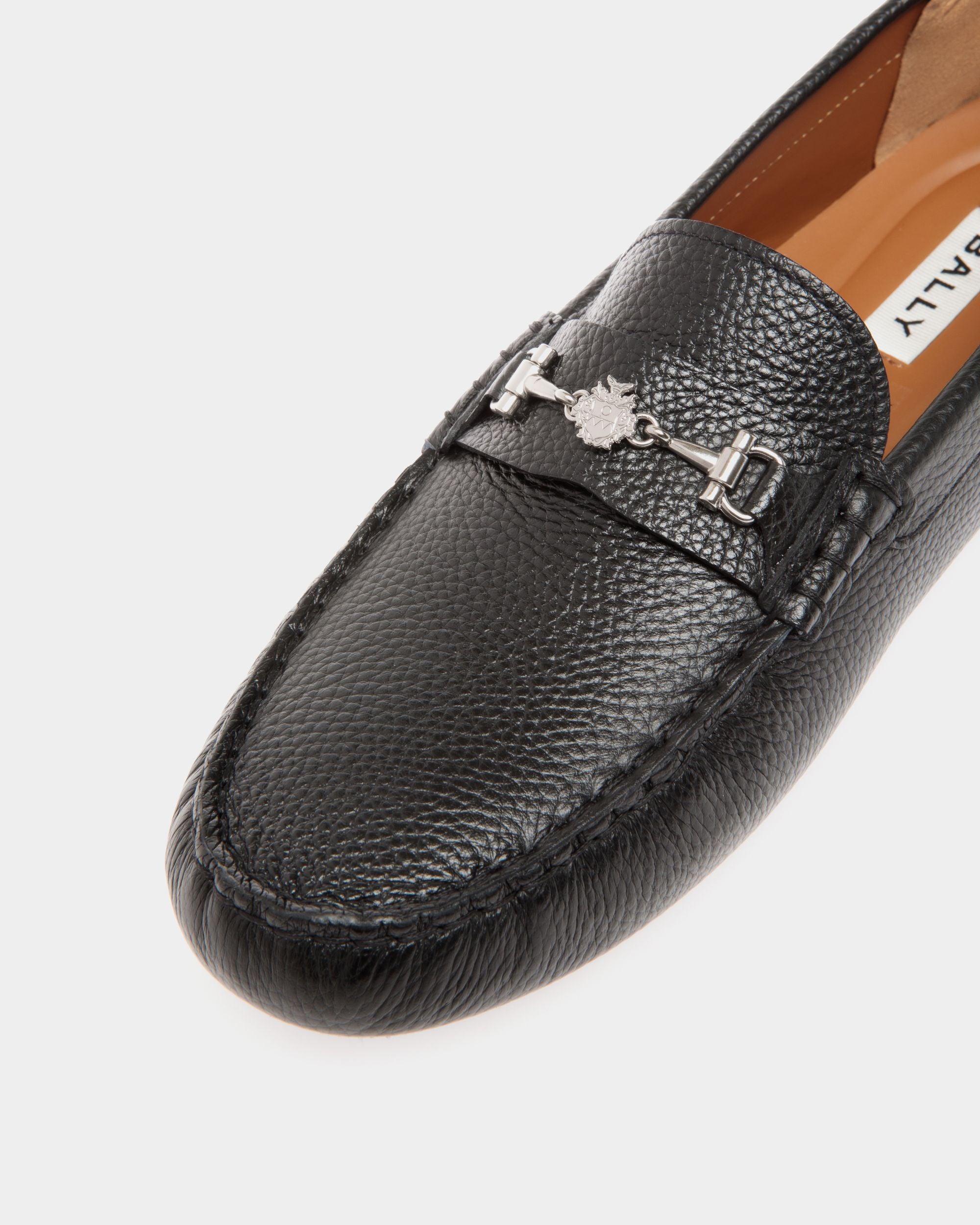 Kerbs Driver-Schuh Aus Genarbtem Leder In Schwarz - Herren - Bally - 05